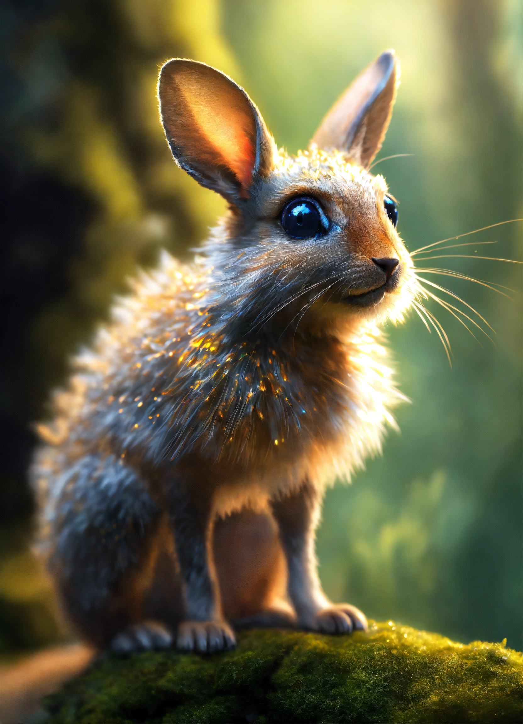 Lexica - Ultra beautiful fuzzy little eared creature in a beautiful ...