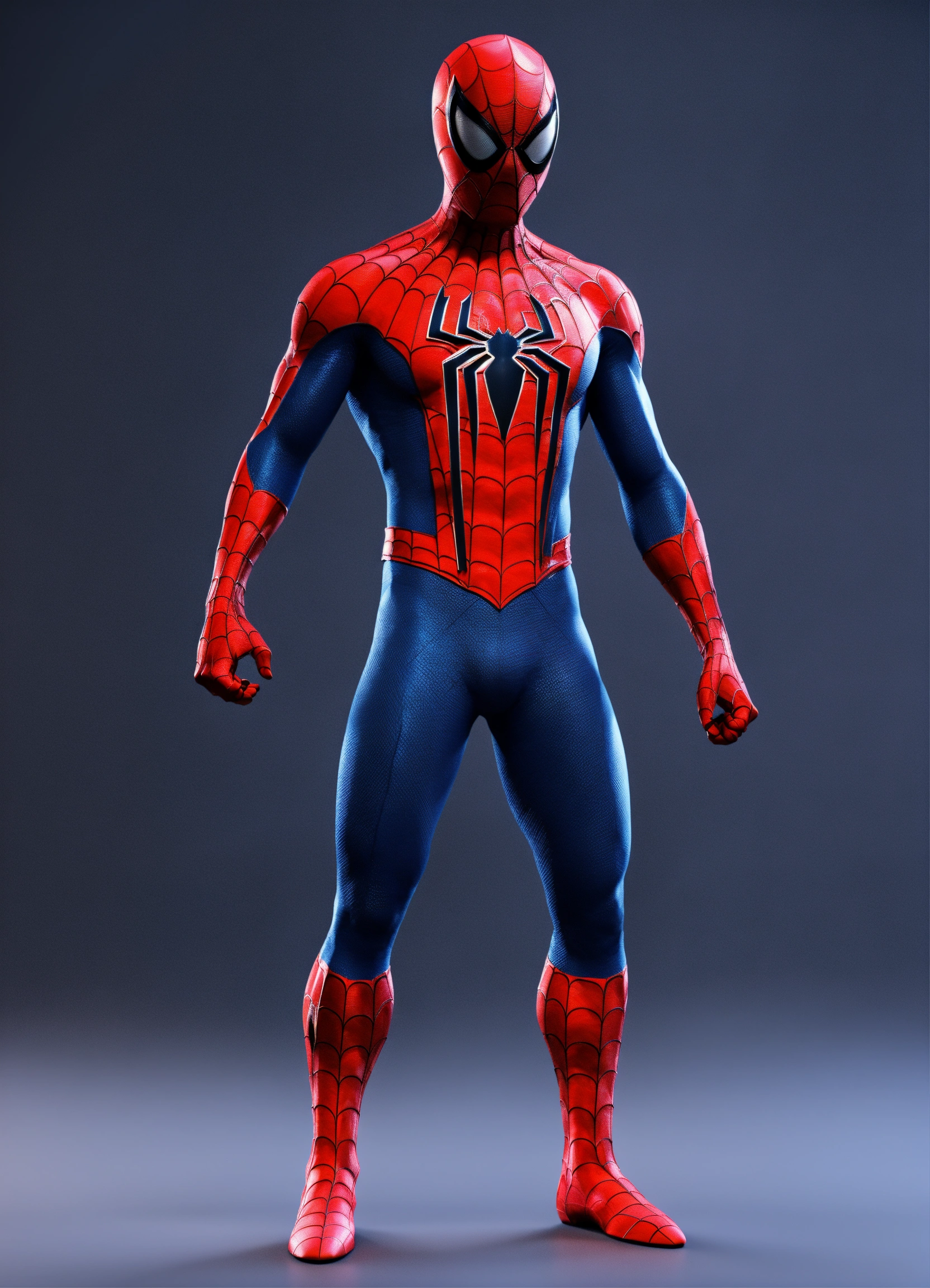 Lexica - Spiderman With Different Powers full body view, 3D render