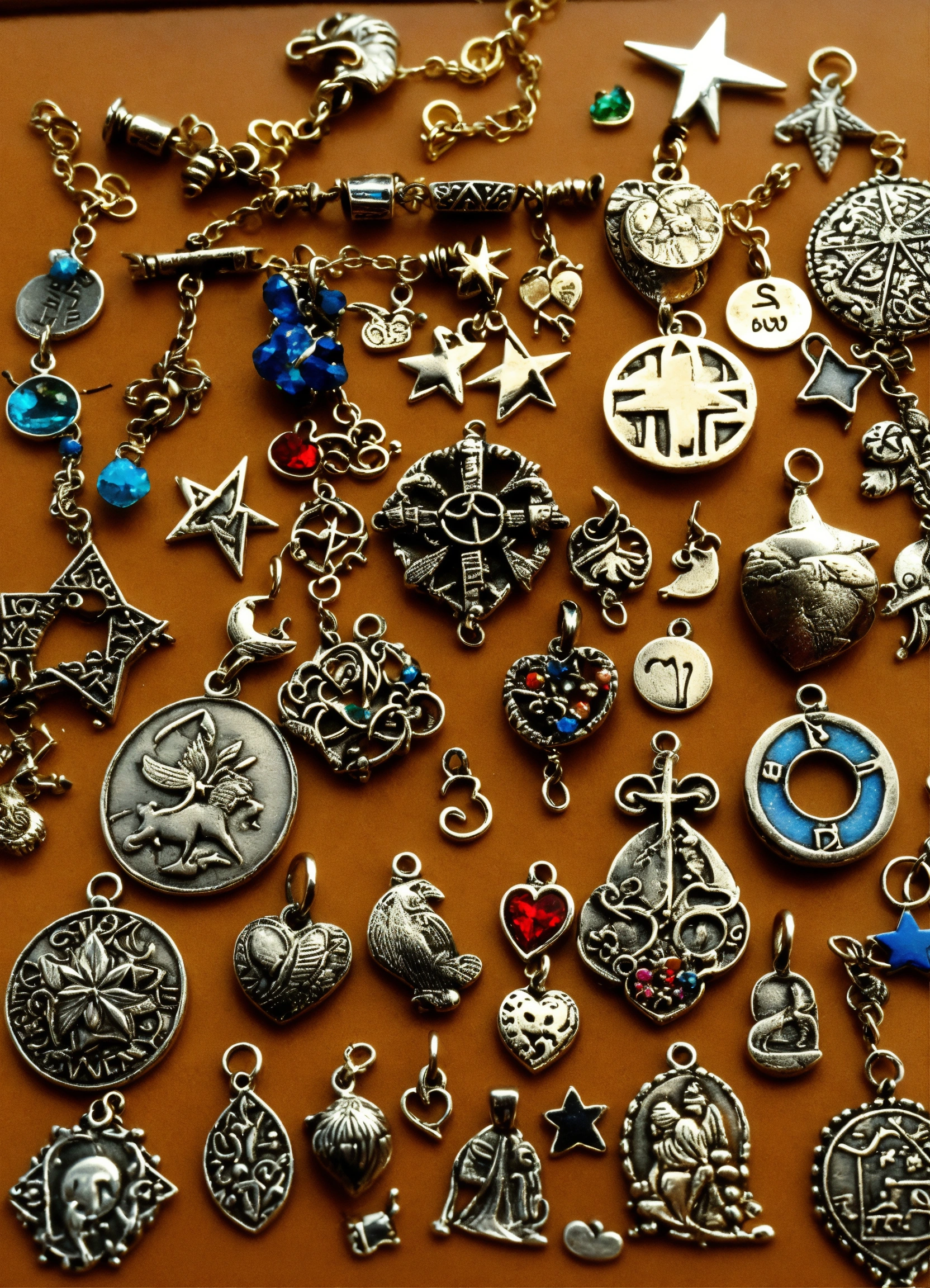 Lexica - Variety of charms, hearts, stars, animals, religious symbols ...