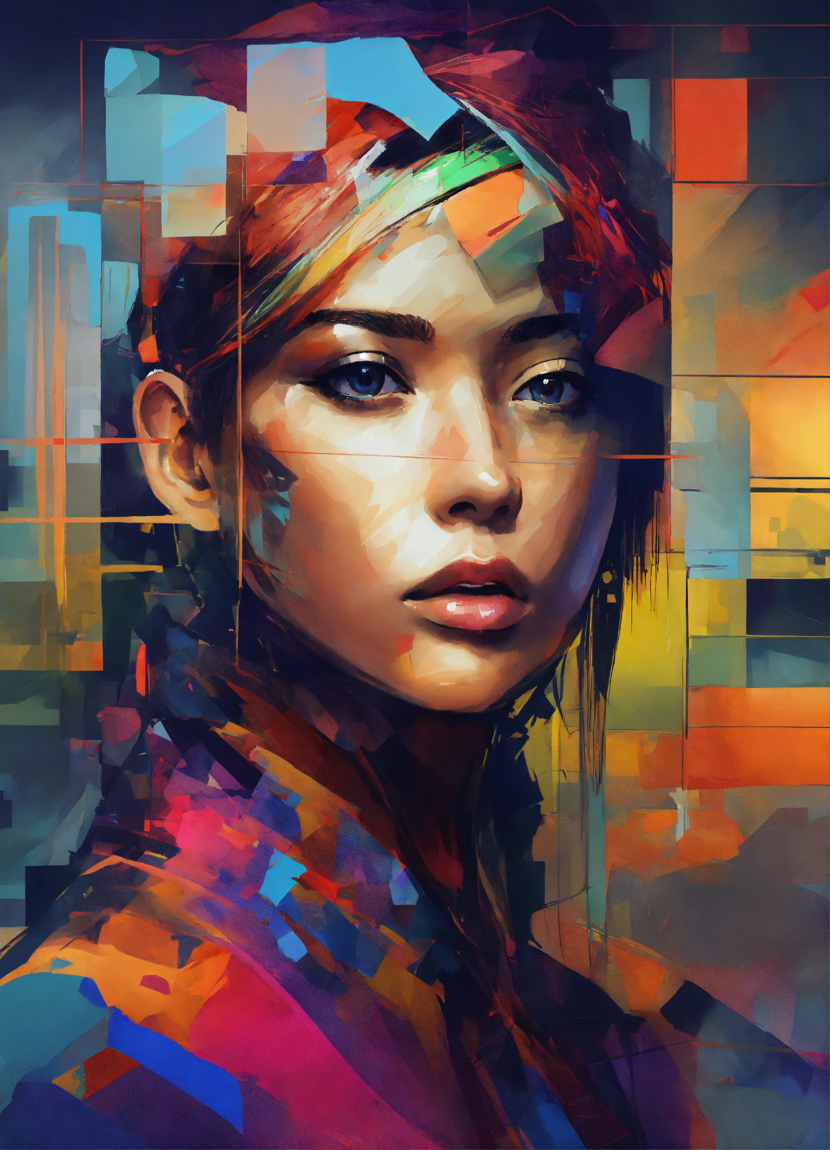 Lexica - Abstract art. Fading away. AI Avatar