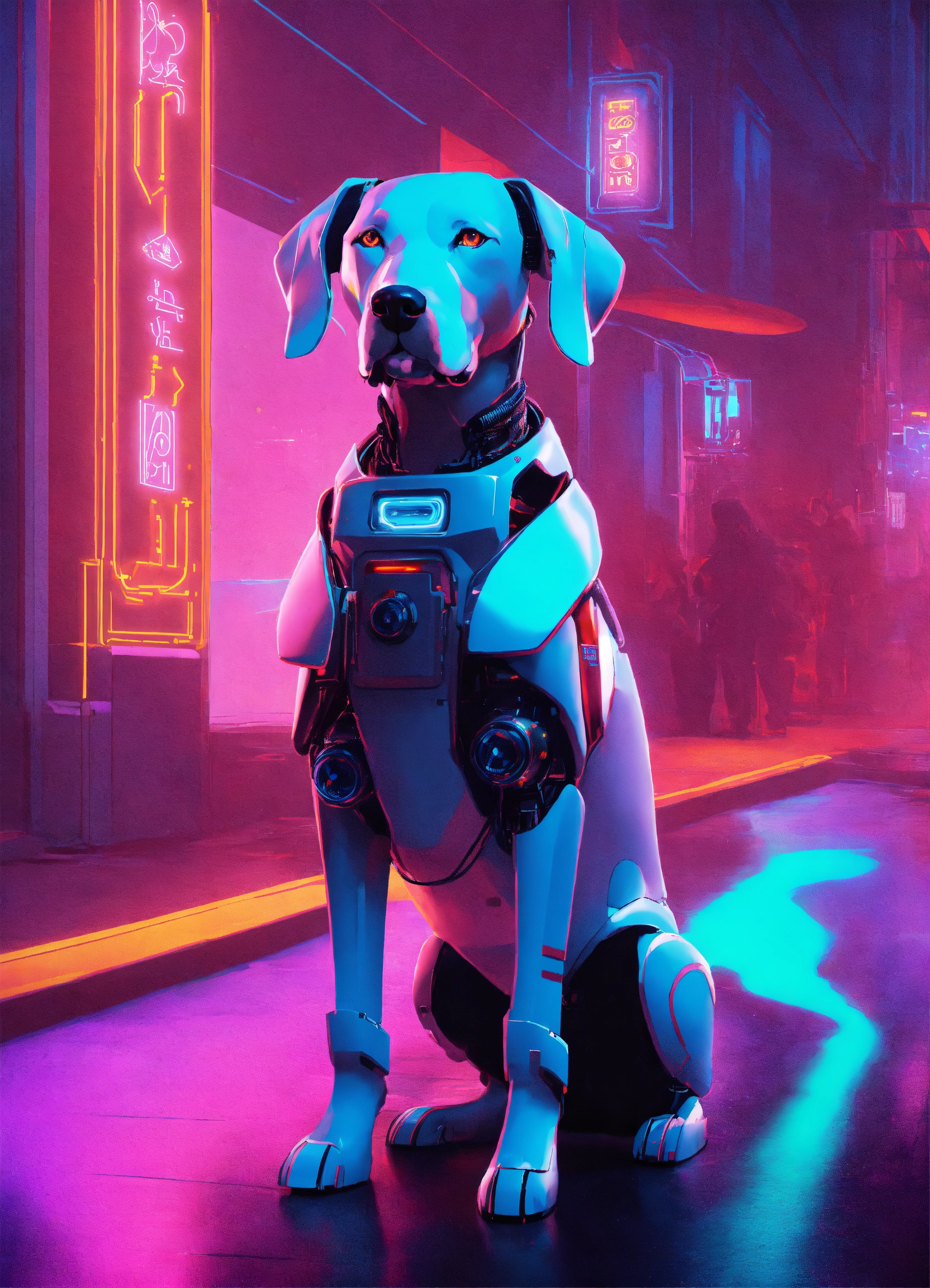Lexica - In the style of surrealism, fine details. Robotic dog butler ...