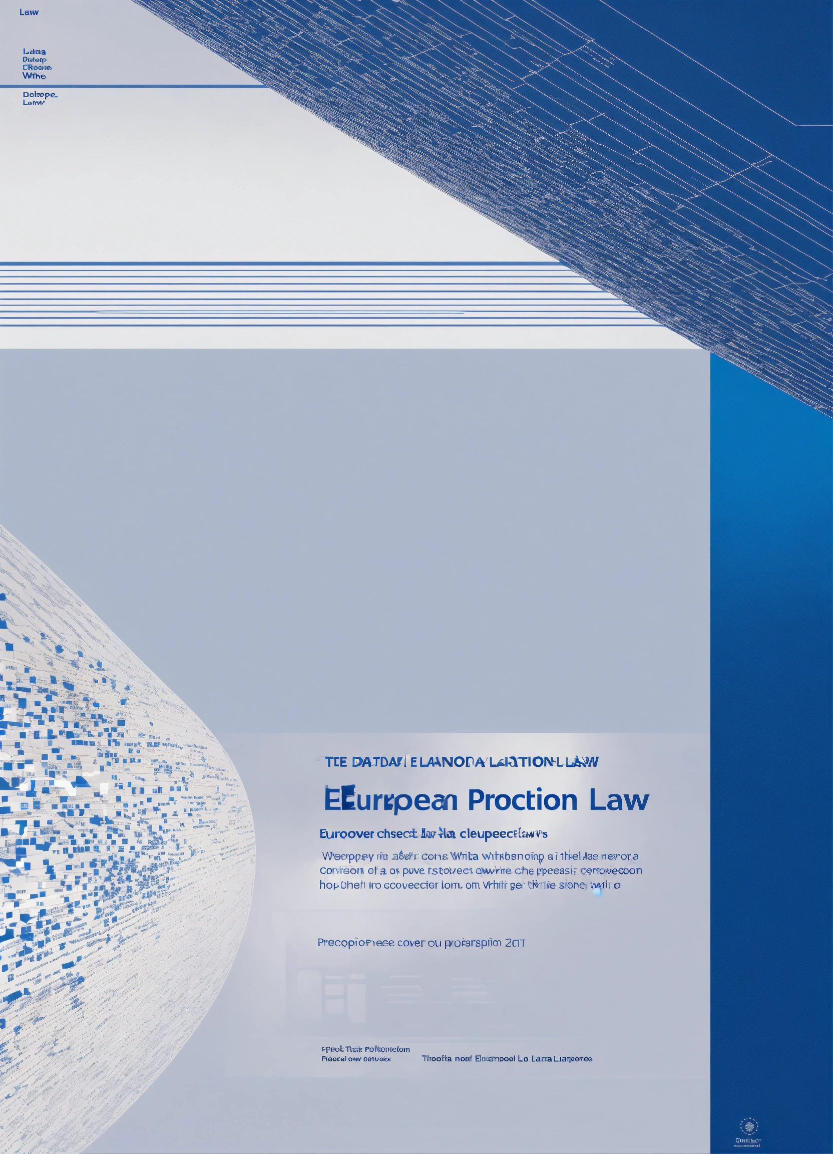 Lexica - Cover for european data protection law textbook without people ...