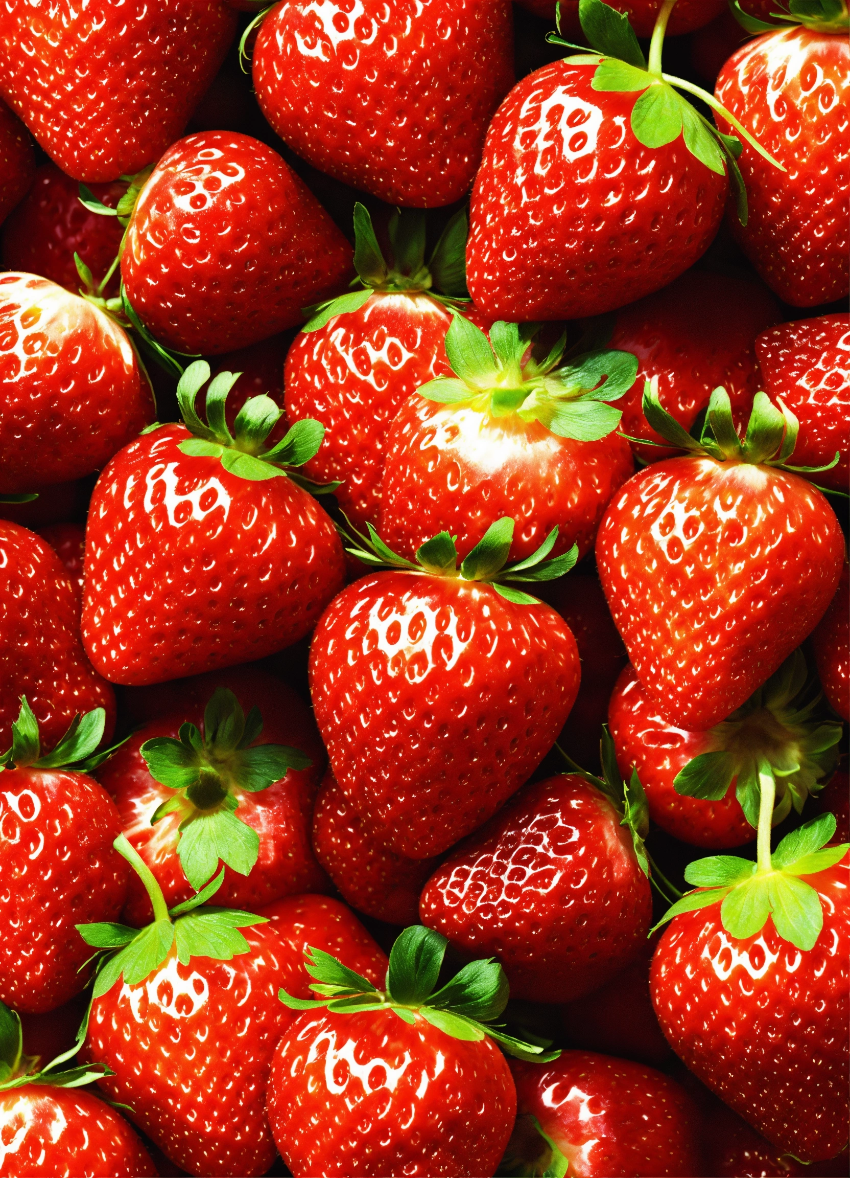Lexica - Generate a stunning 3D image showcasing spectacular strawberries.