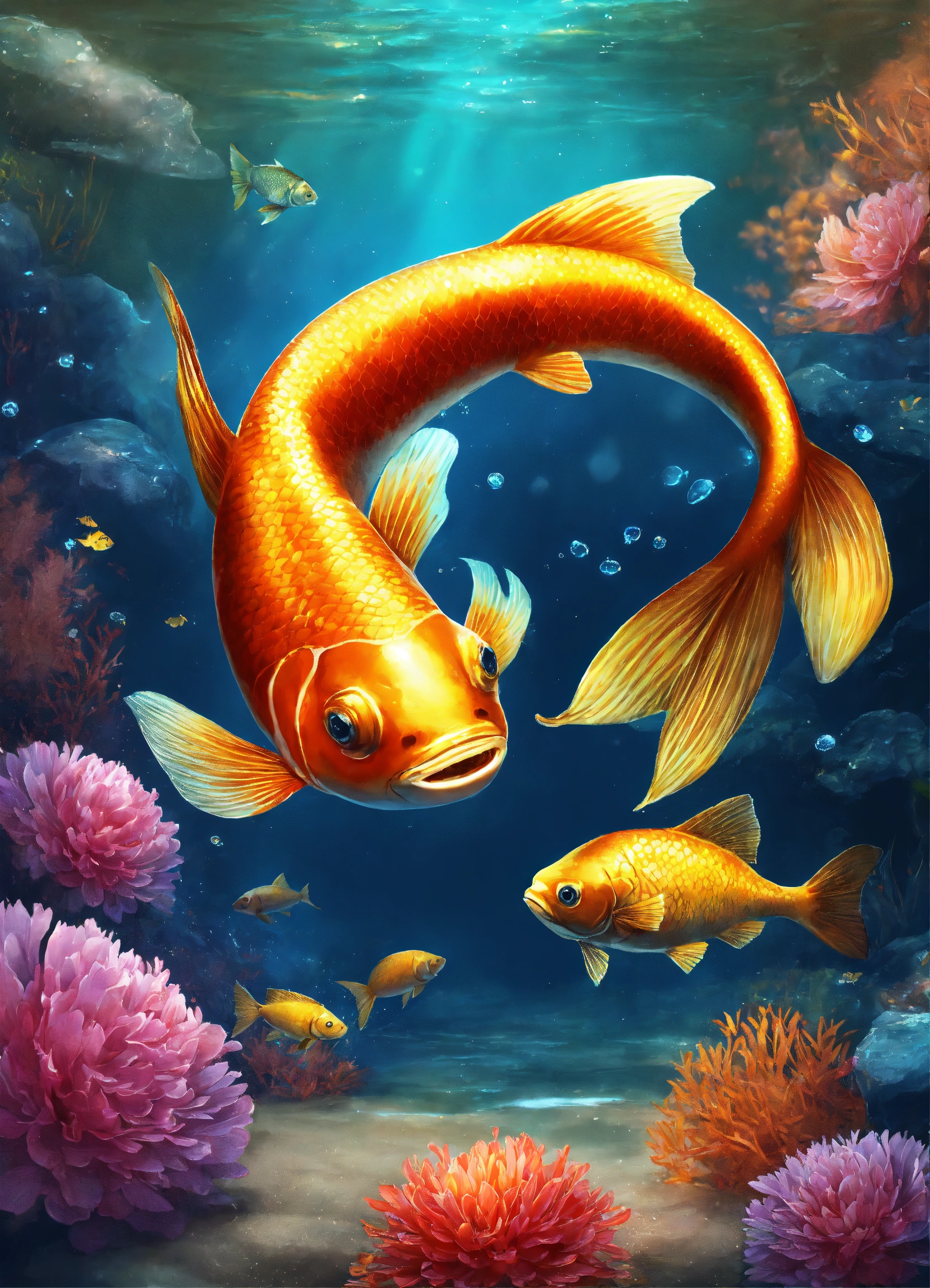 Lexica - Pisces background realistic theme