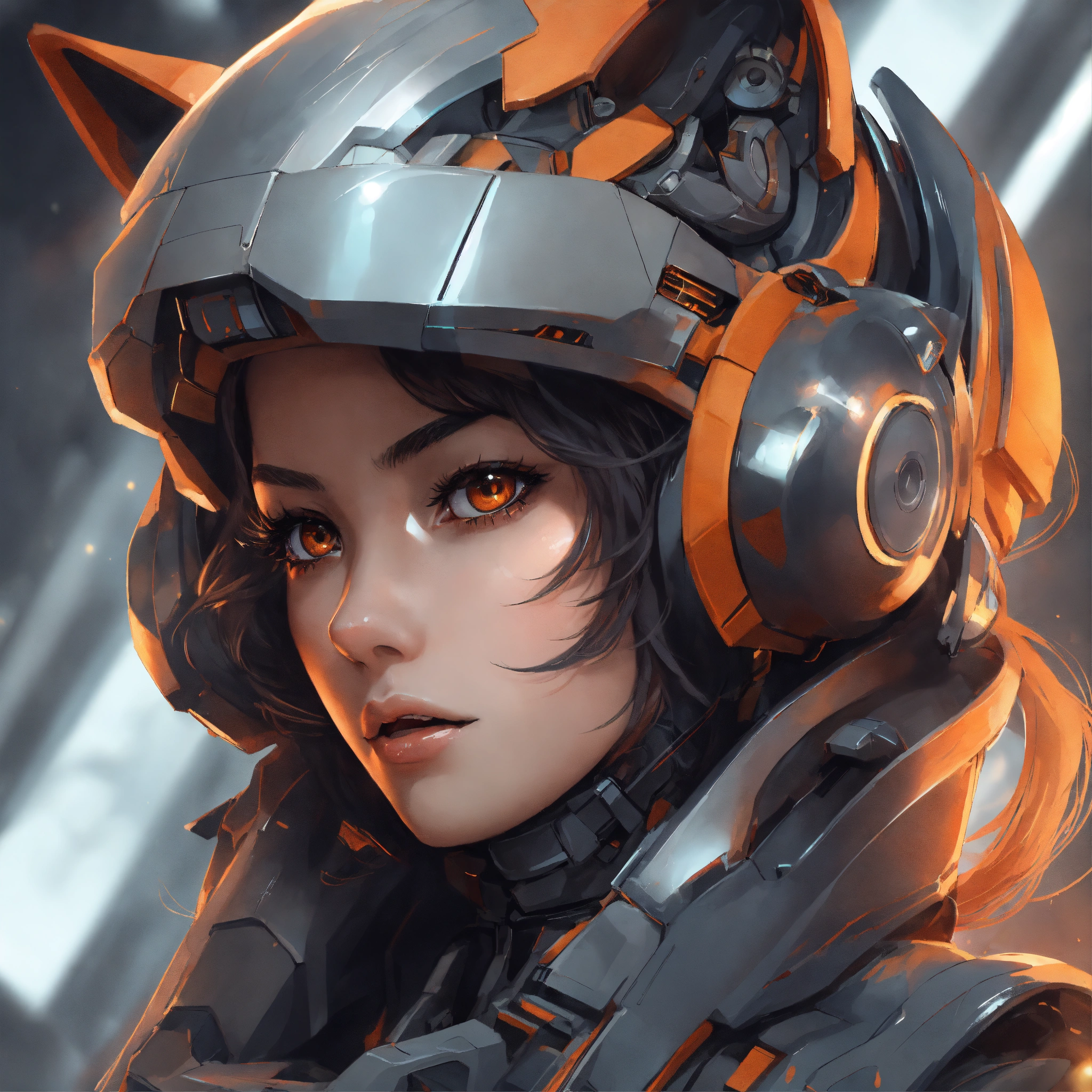 Lexica - Abstract style anime art of a robot girl, 8k, angled view ...