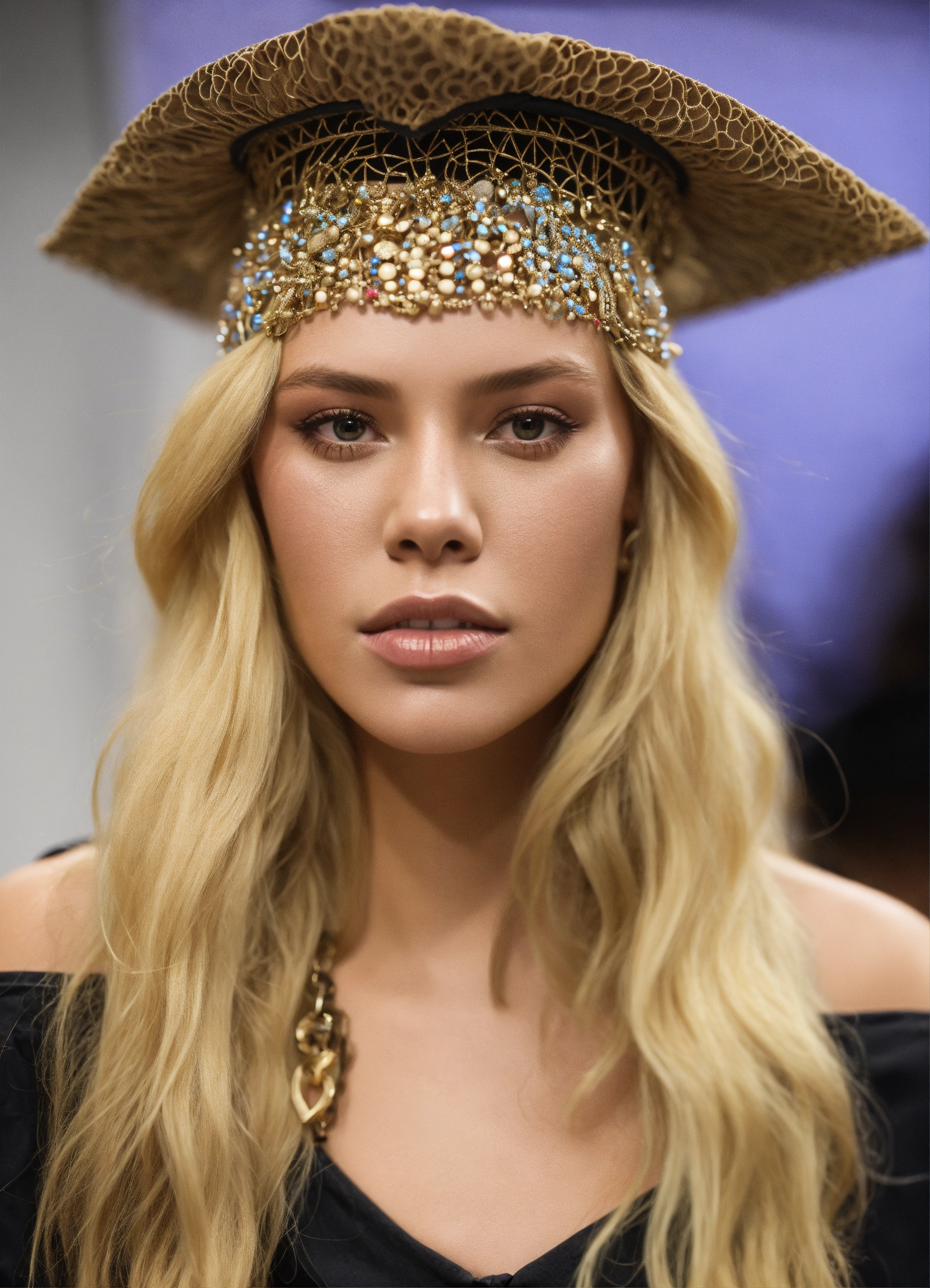 Lexica - Blonde Neanderthal woman graduated from fashion school