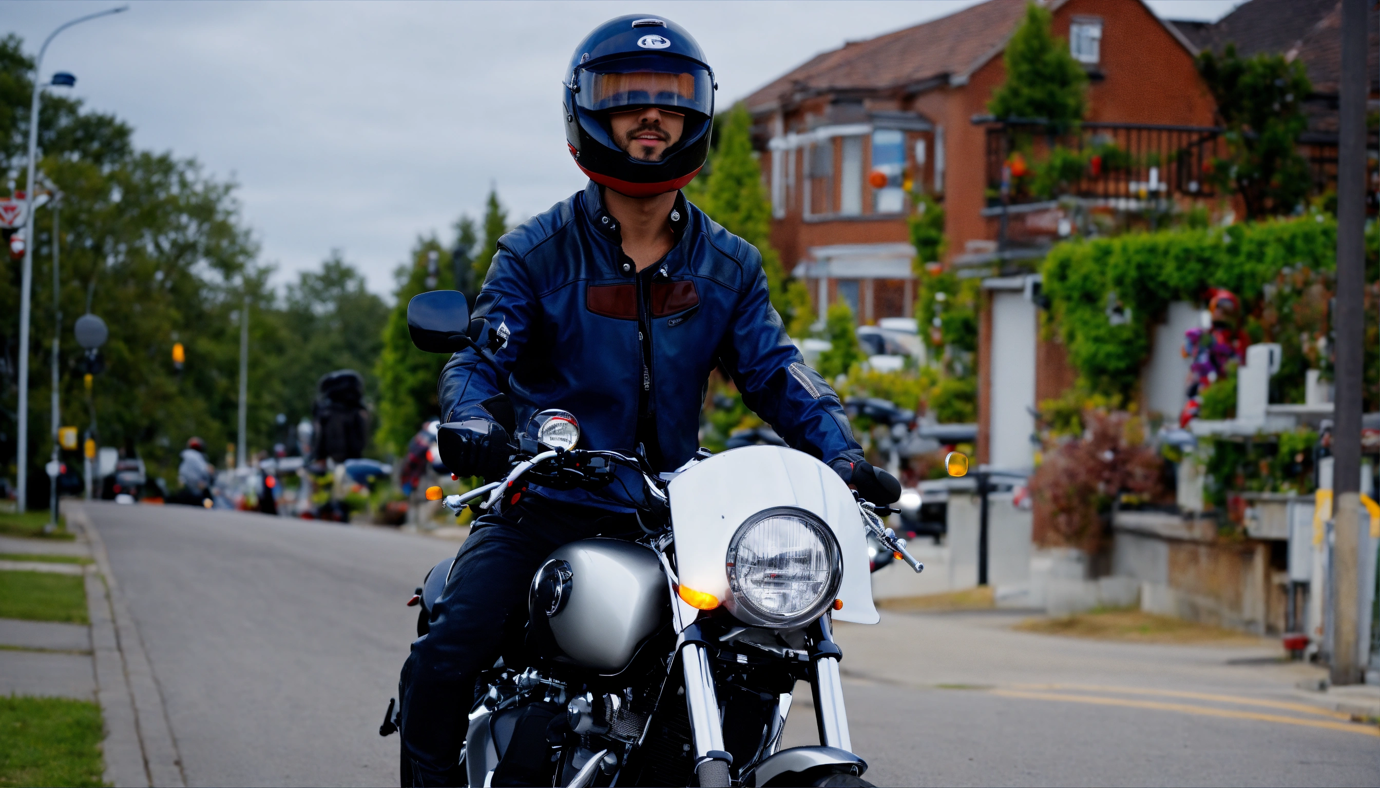 Lexica - Dressed as a motorcyclist