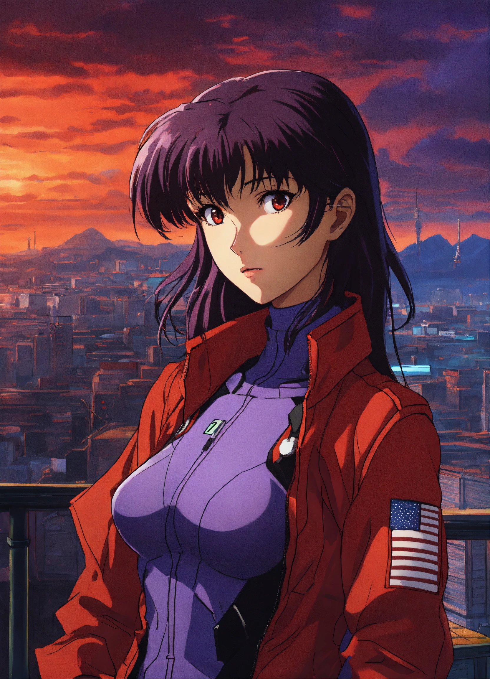 Lexica - Portrait of Misato Katsuragi from Neon Genesis Evangelion ...
