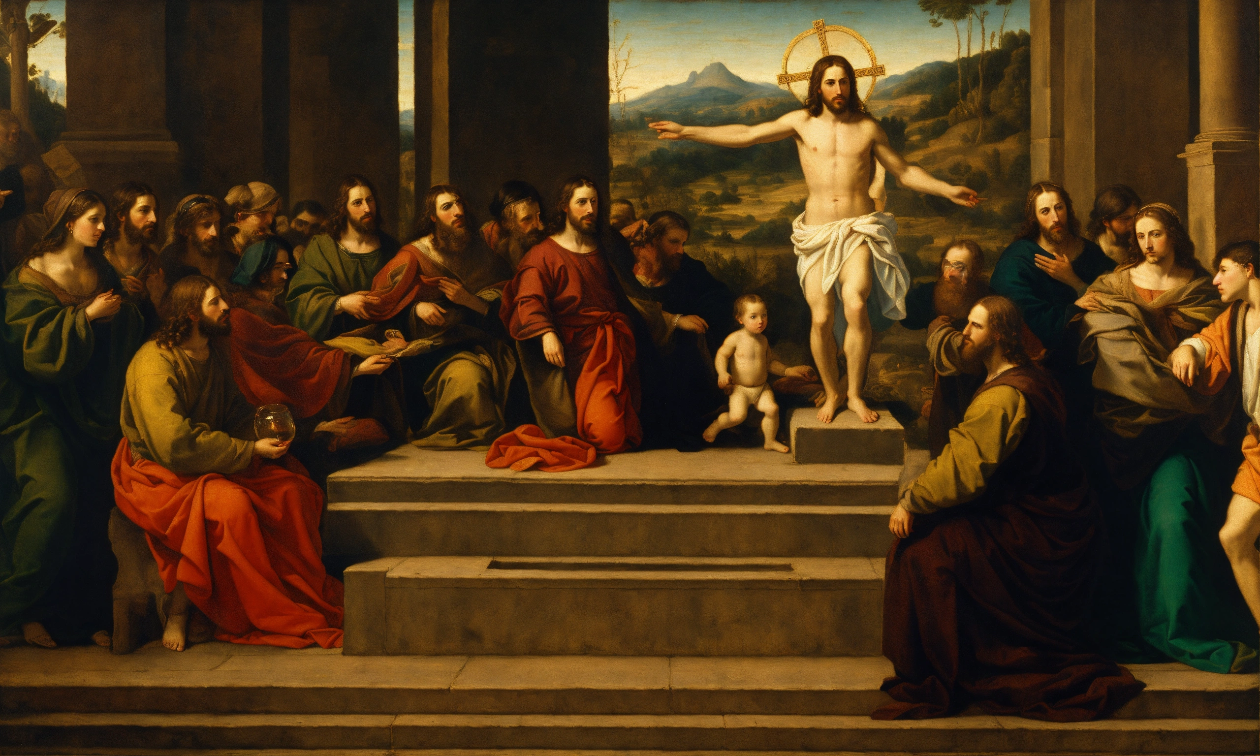 Lexica - Renaissance oil painting of jesus christ