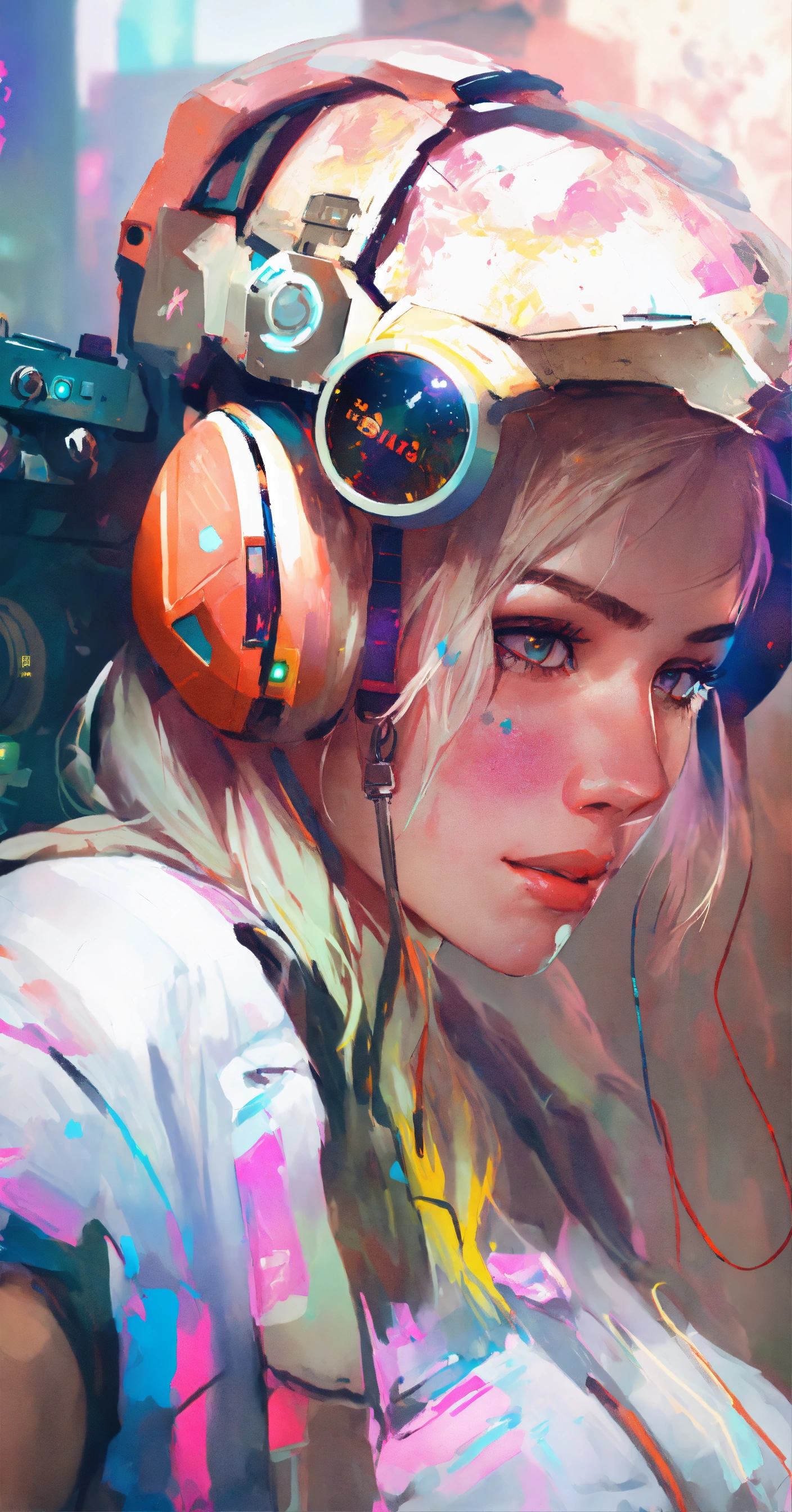 Lexica - Yberpunk futuristic neon operator, by ismail inceoglu dragan ...