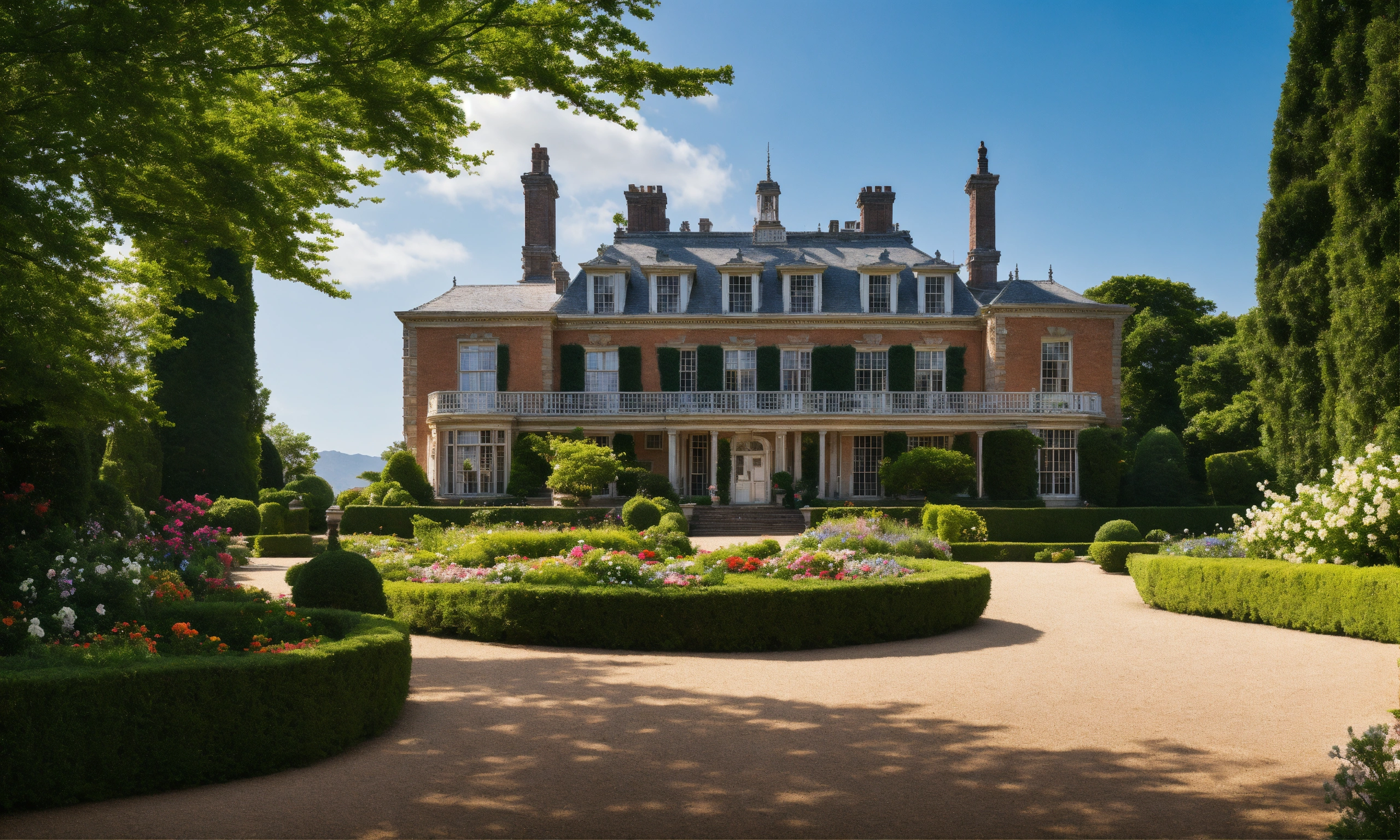 Lexica - A well-maintained, early 19th-century mansion with trimmed ...