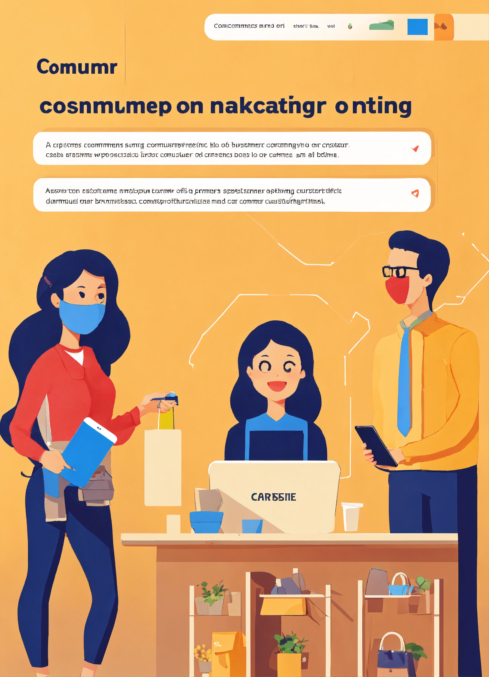 Lexica - Design an image illustrating the concept of consumer-oriented ...
