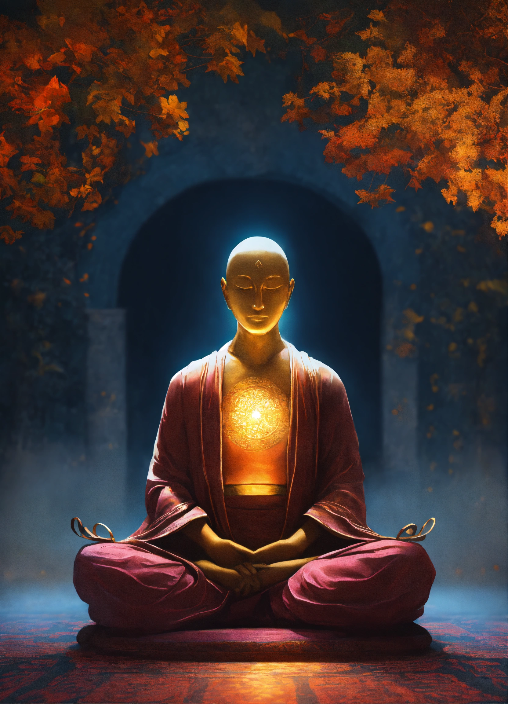 Lexica - A mysterious figure, meditating