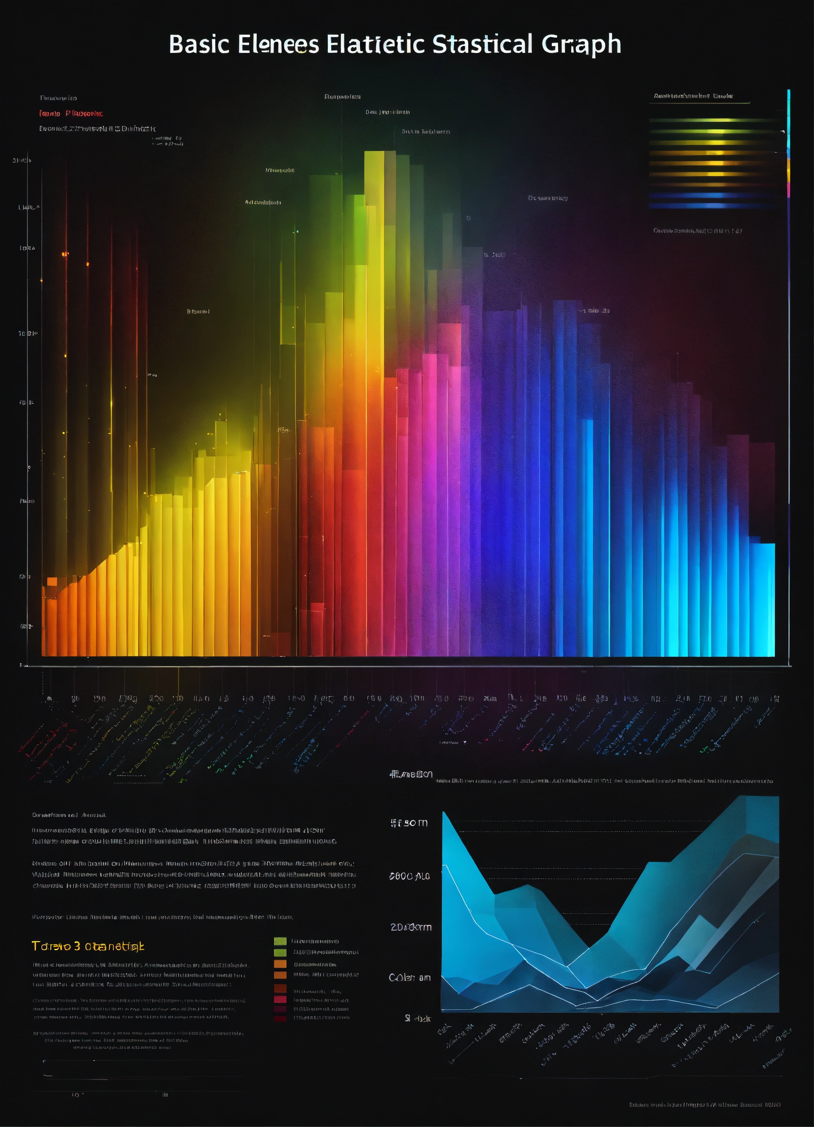 Lexica - Basic Elements of a Statistical Graph. black background, shiny ...
