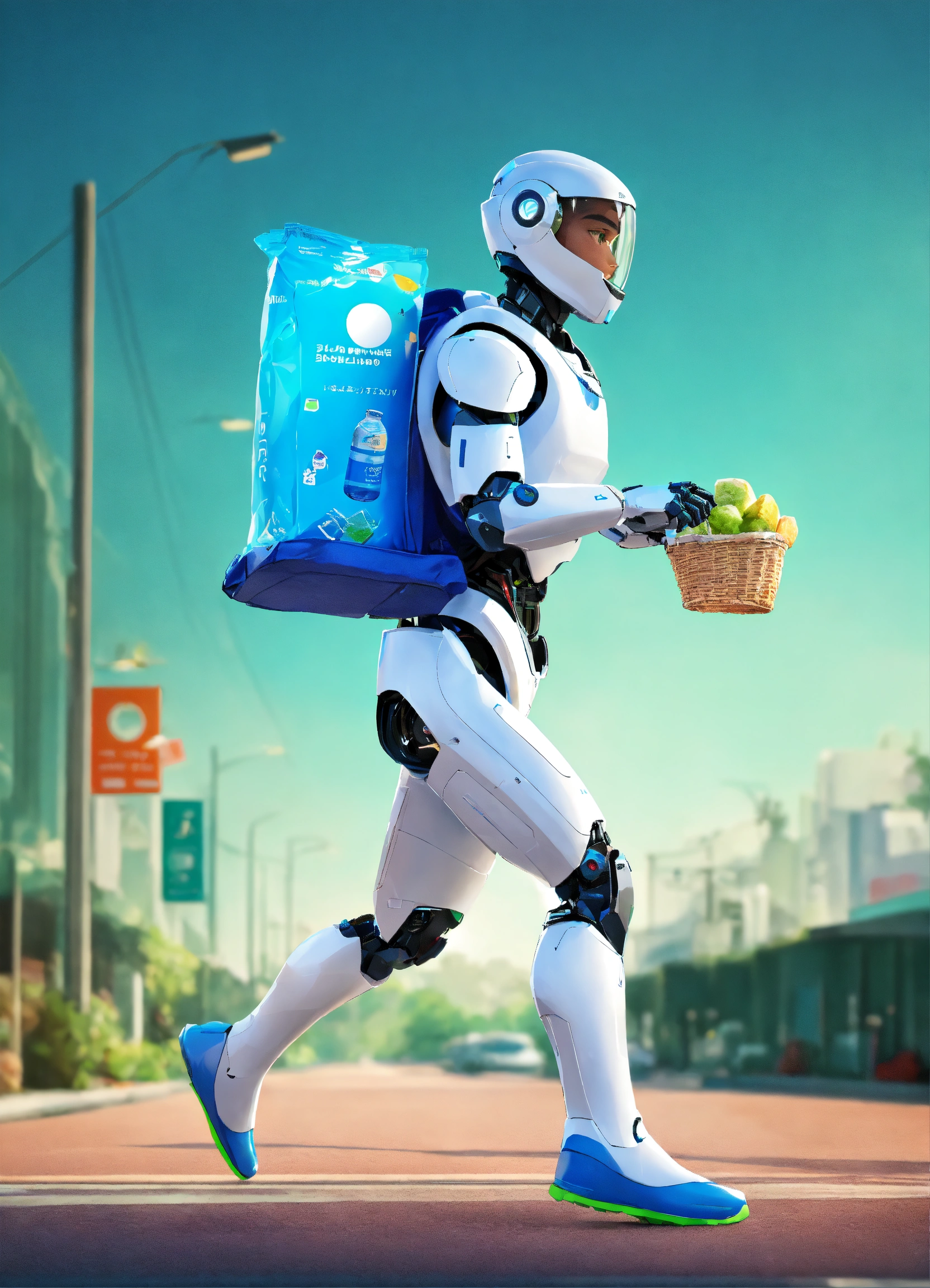 Lexica - A humanoid robot, with realistic man face, skin, with eyes ...