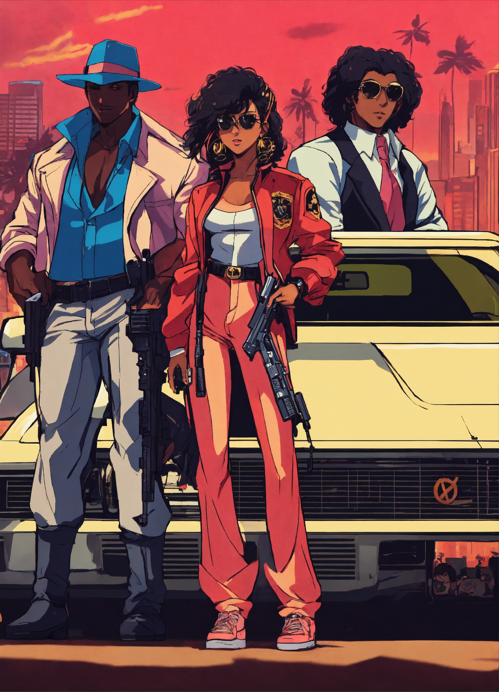 Lexica - 80s anime minority characters male female kid mafia gangster ...