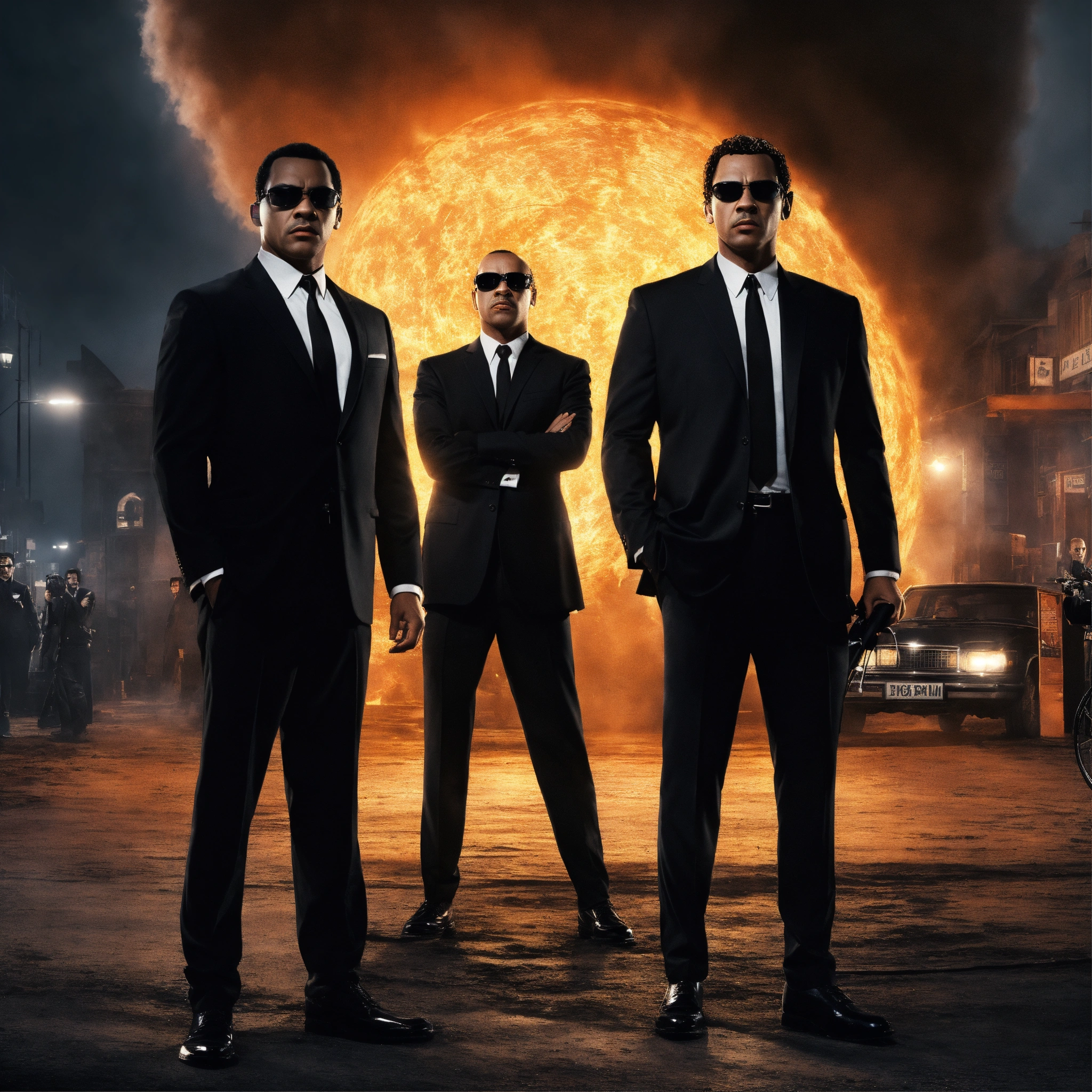 Lexica - A men in black atmosphere without the characters from the film