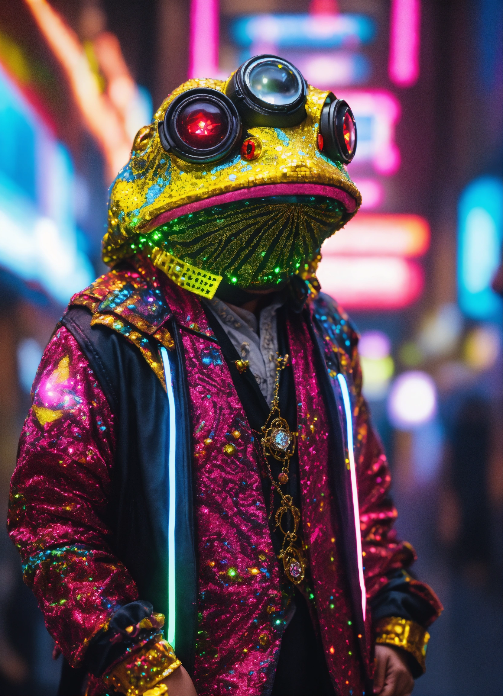 Lexica - I’m Photorealistic portrait of A diamond TOAD occult ...
