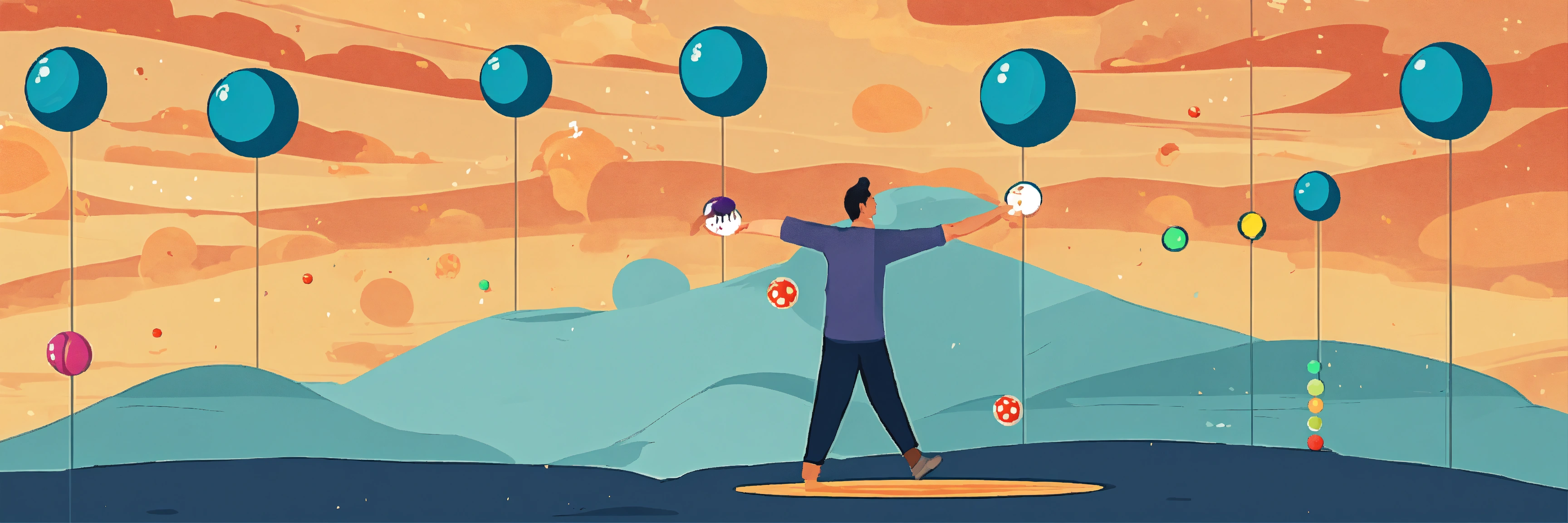 Lexica - A person juggling multiple balls in the air, symbolizing their ...