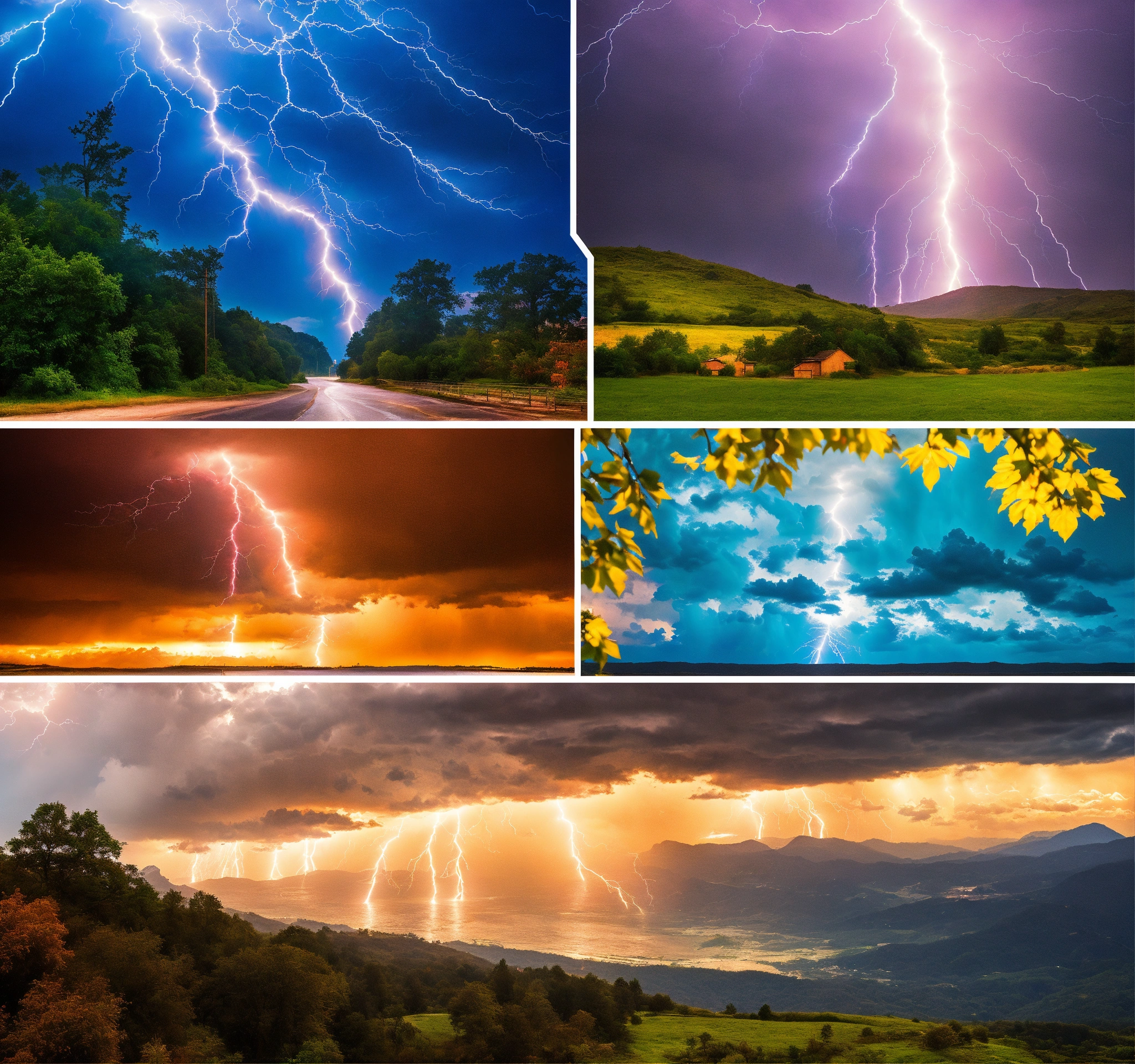 Lexica - Please generate a vibrant image in a collage design with a ...