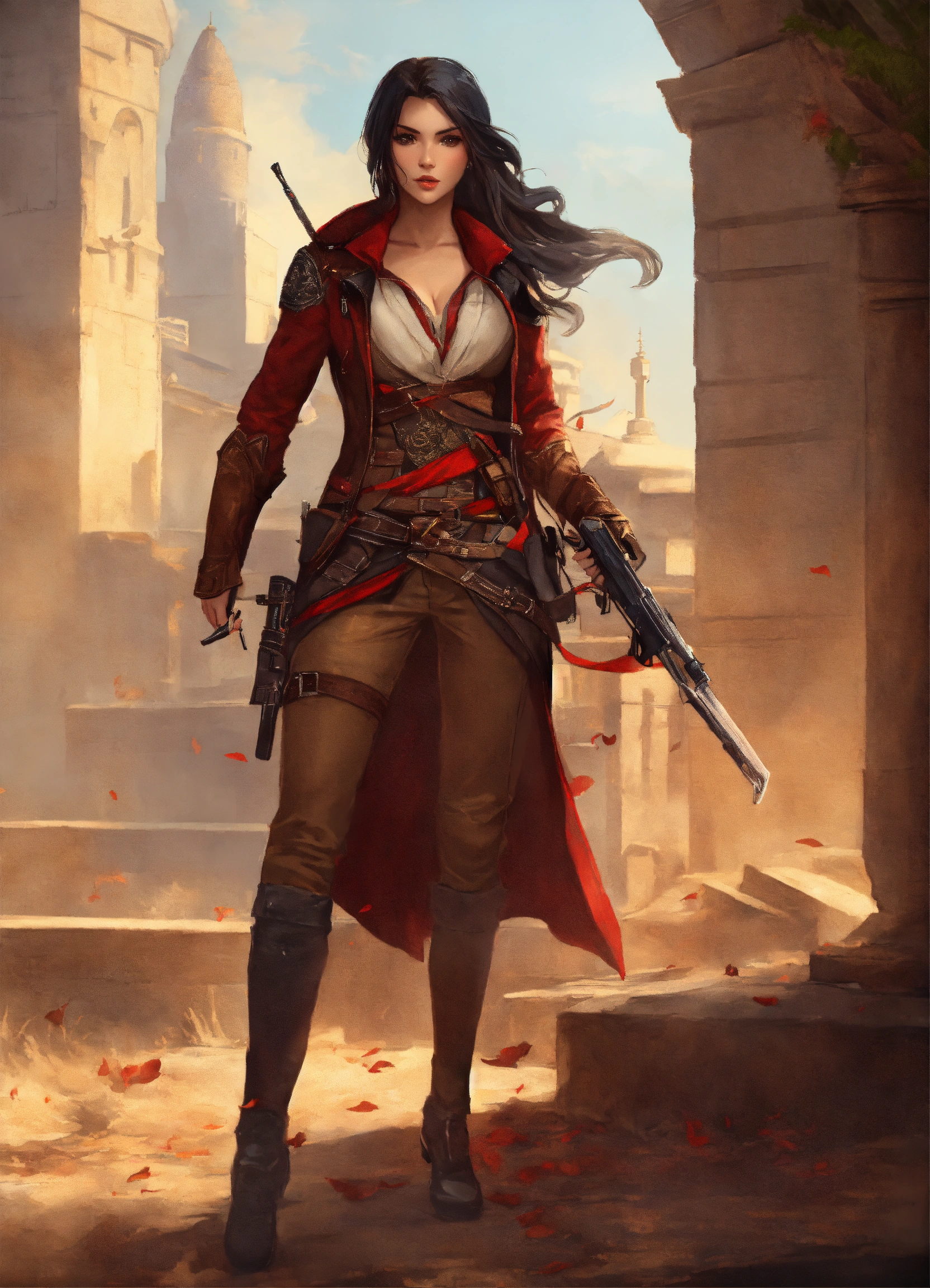 Lexica - Beautiful assassin woman