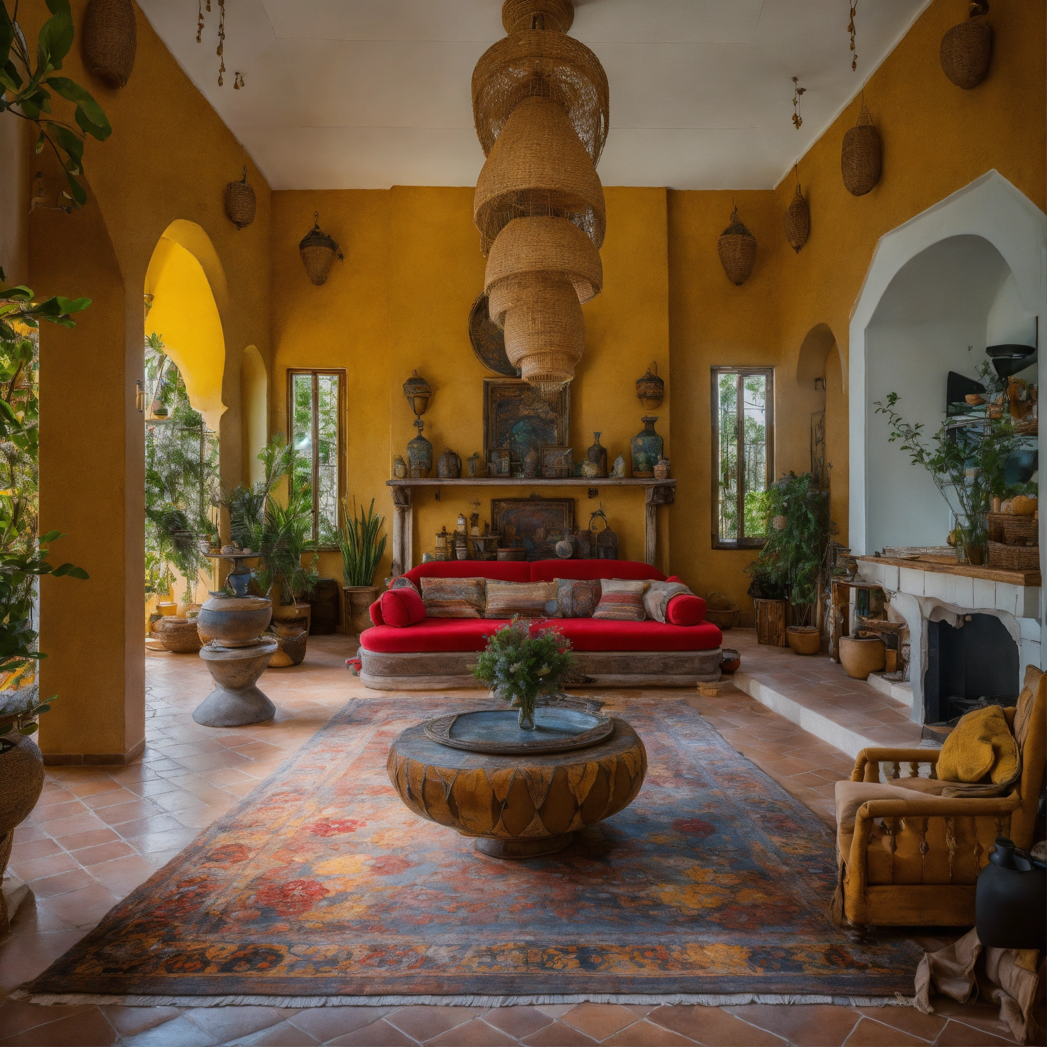 Lexica - Before and after interior design images showcasing a villa ...