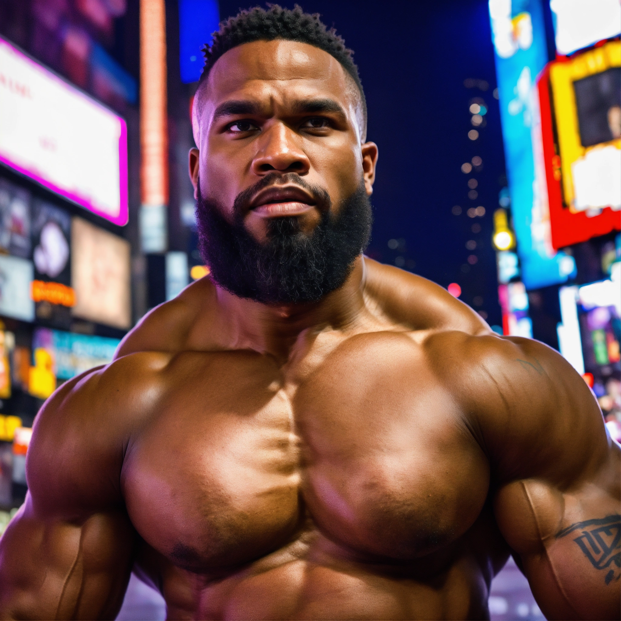 Lexica - 30-year-old hairy Malagasy man with big muscles, big ...