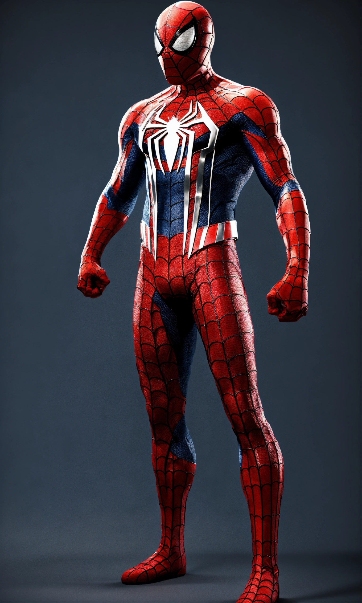 Lexica - Spiderman in 1800, 2D render, full-body view