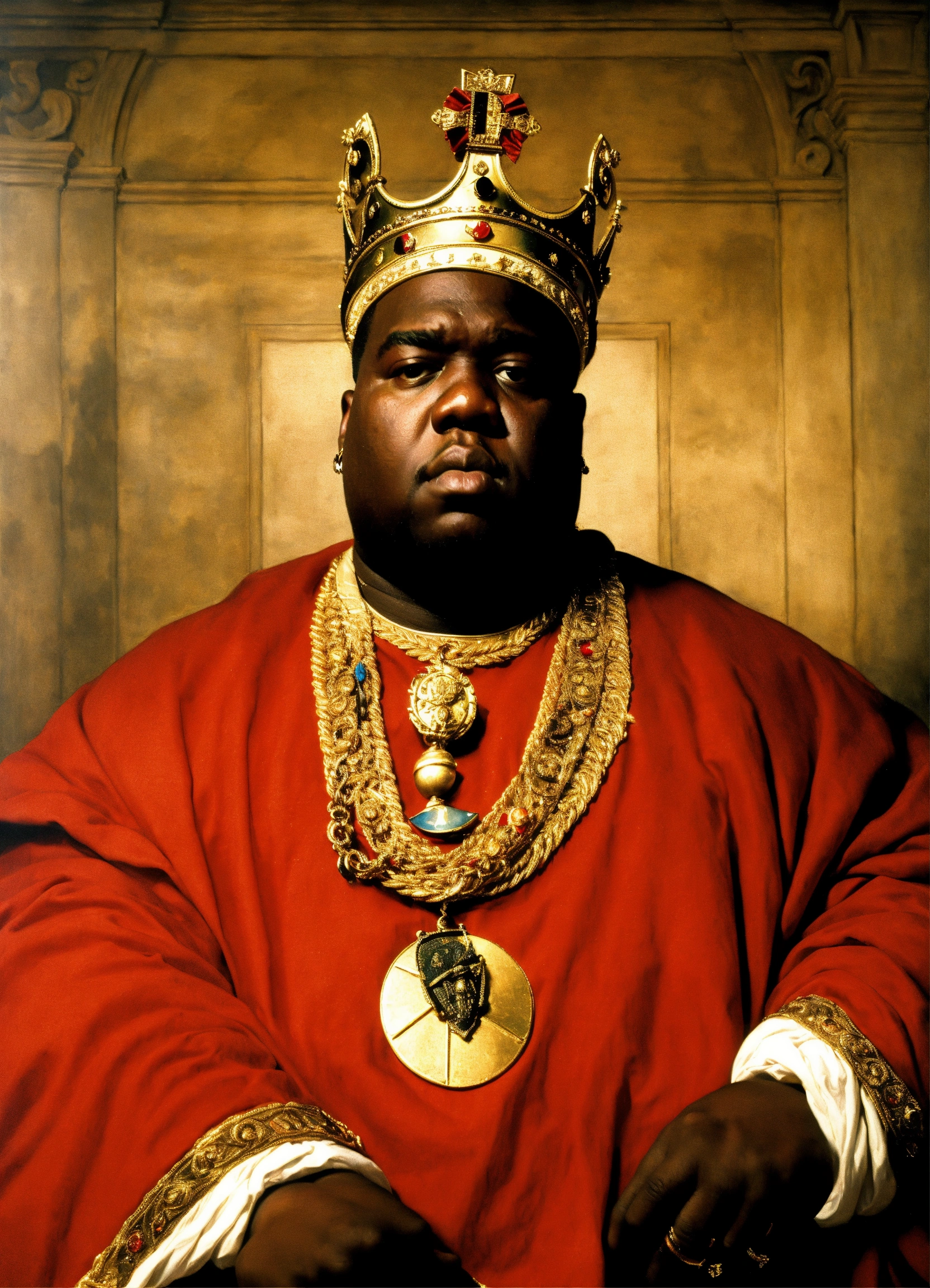 Lexica Notorious BIG Wearing Royal Roman Attire Portraying Pompey The 