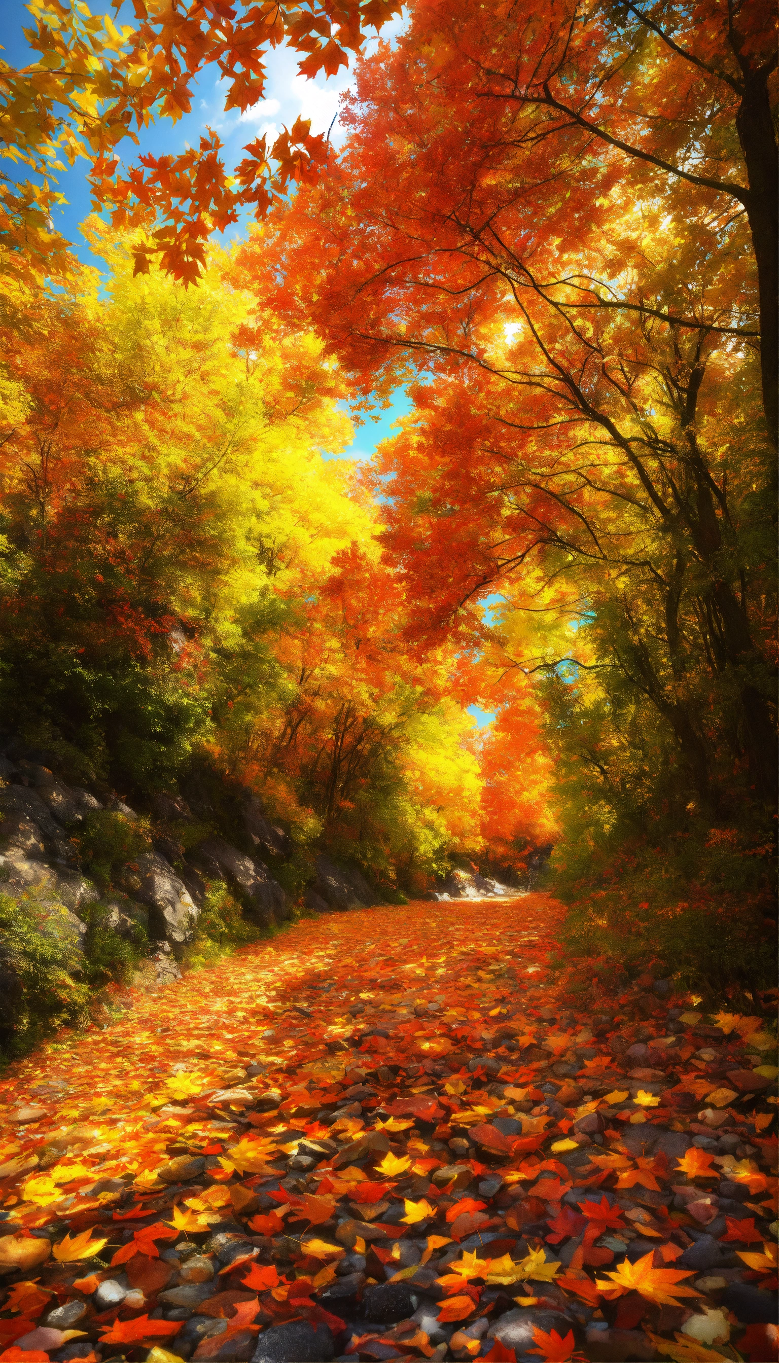 Lexica - Fall images, highly detailed, 8k, --chaos 60, colourfull ...