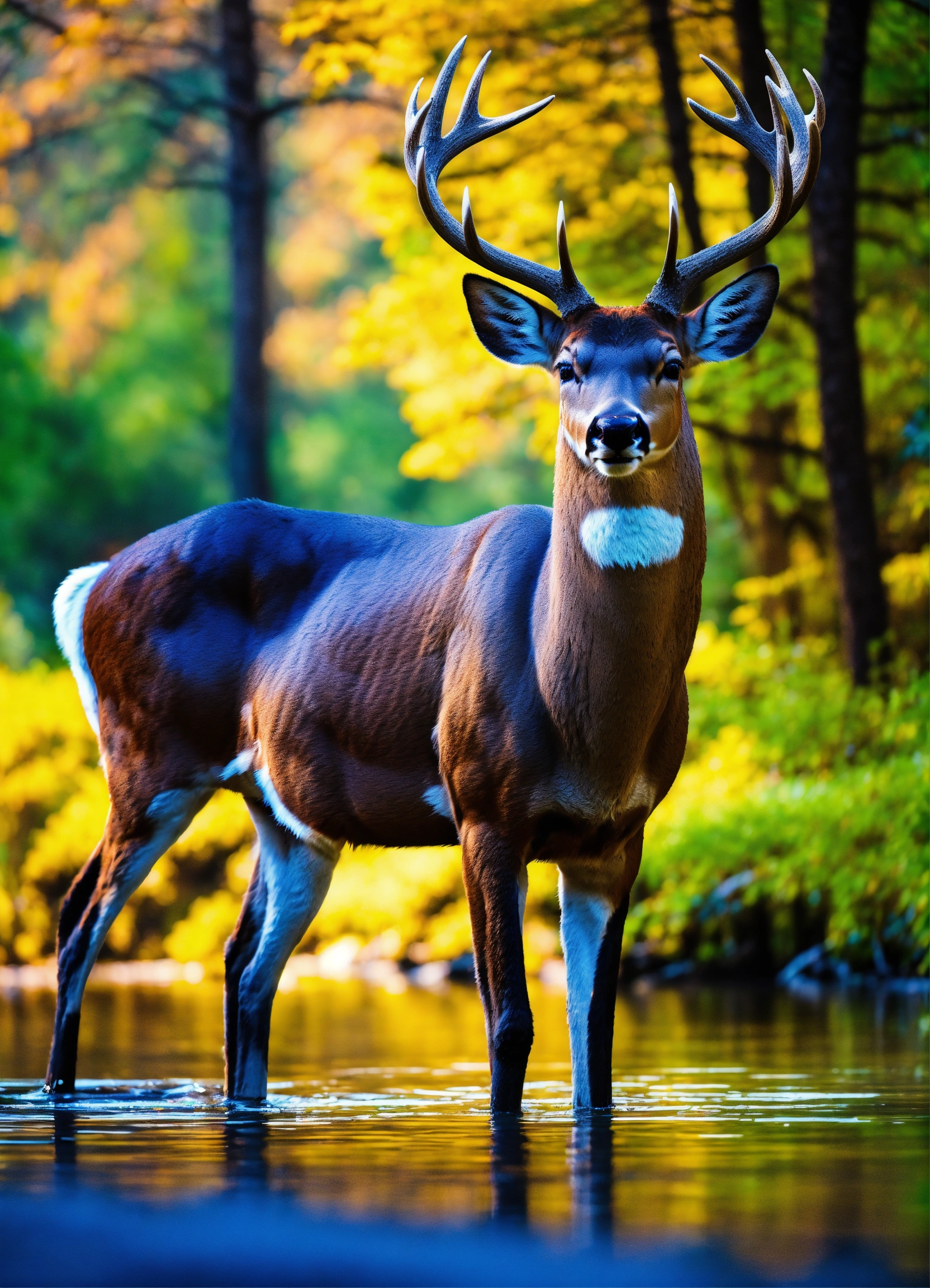 Lexica - Ultra beautiful realistic buck deer no spots in a beautiful ...