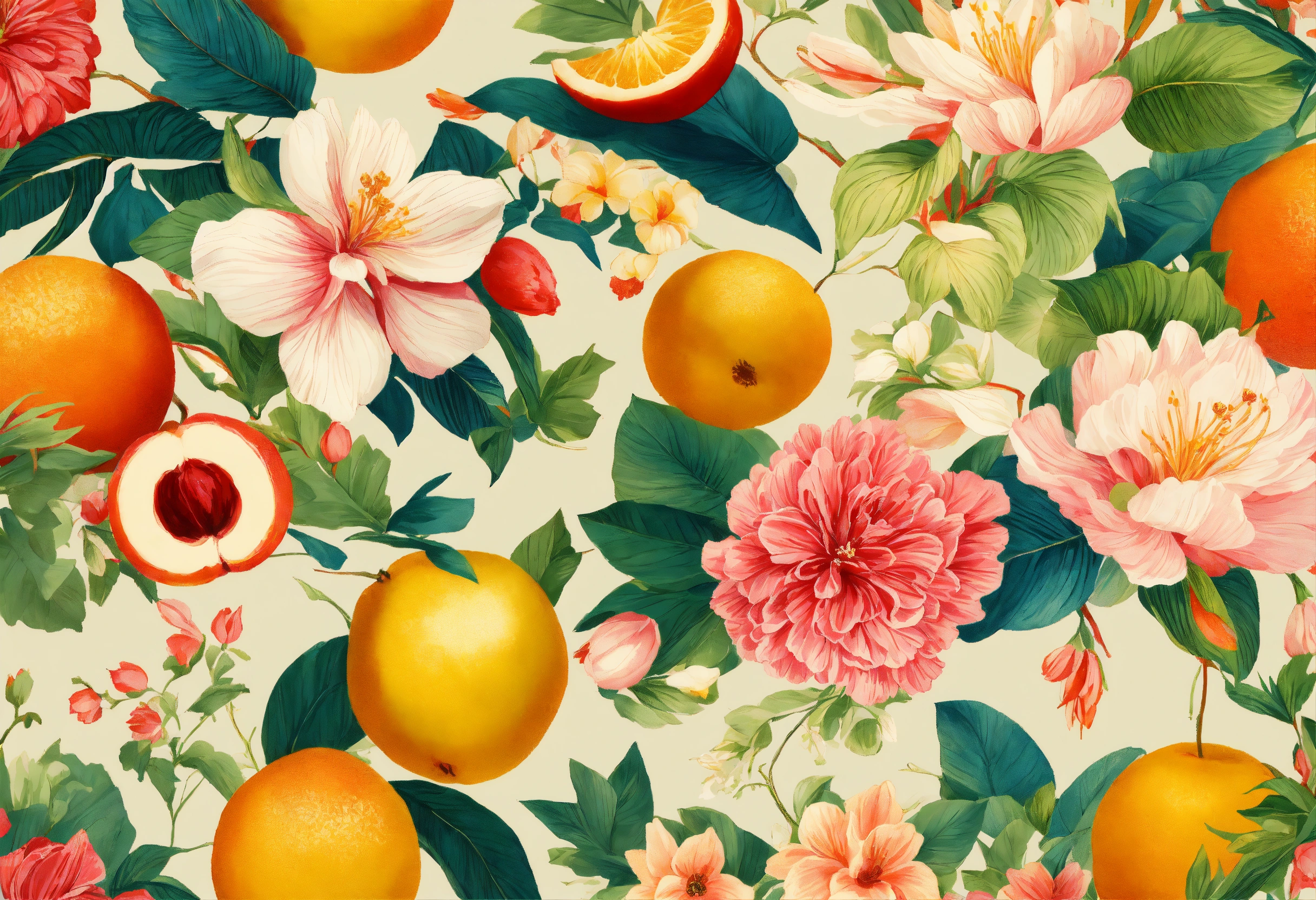 Lexica - Create a stylistic Rococo inspired pattern with a variety of ...