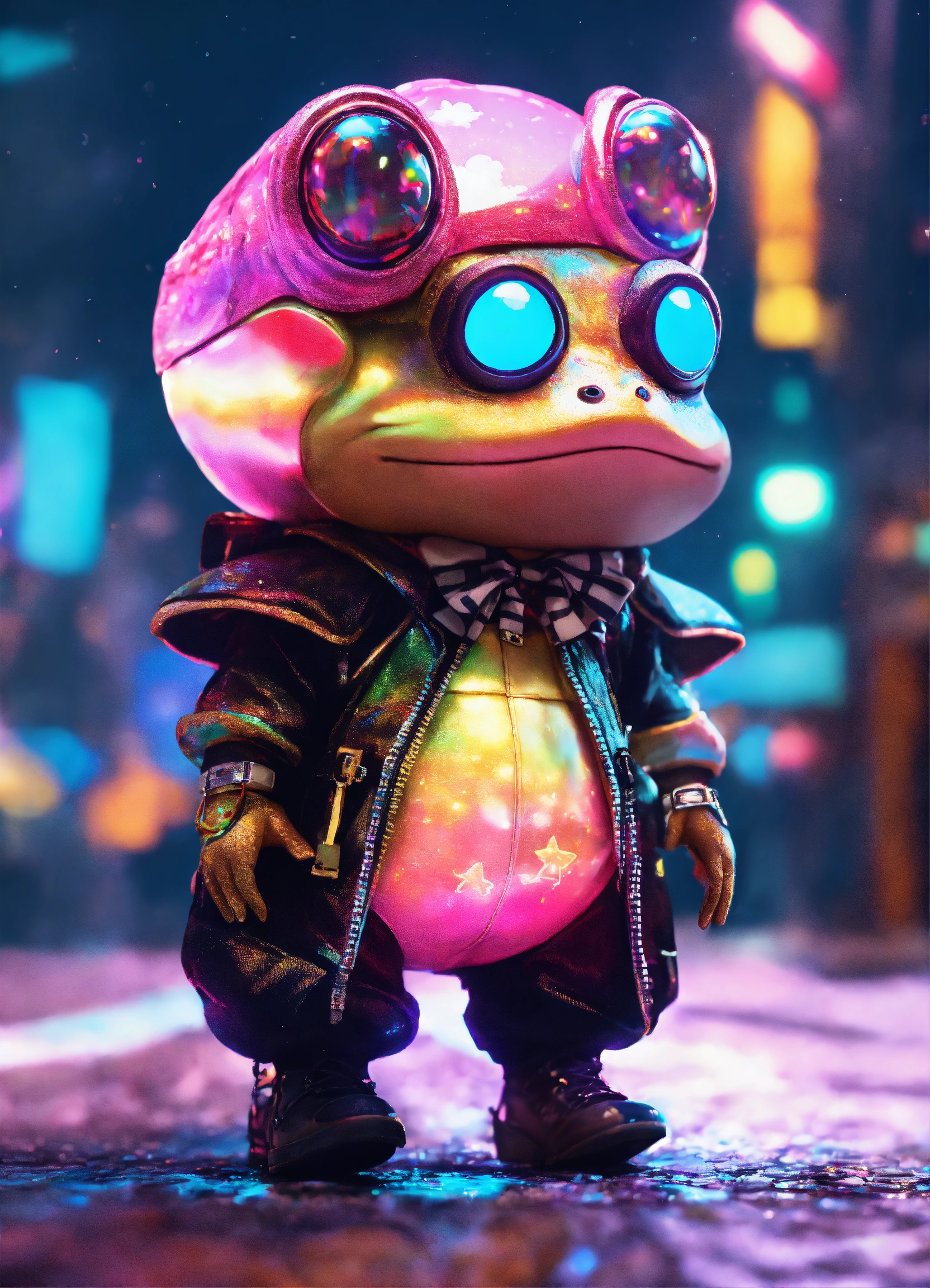 Lexica - A toad Gothic punk style in kawaii holographic urban street ...