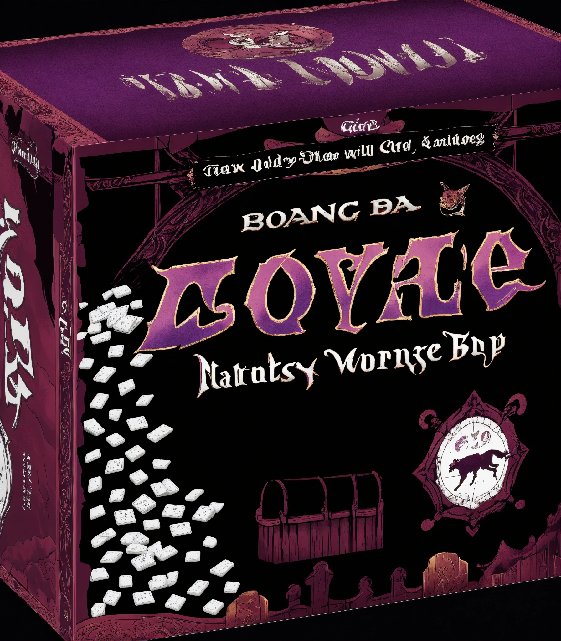 Lexica - Board game box, fantasy, role-playing game, wild west