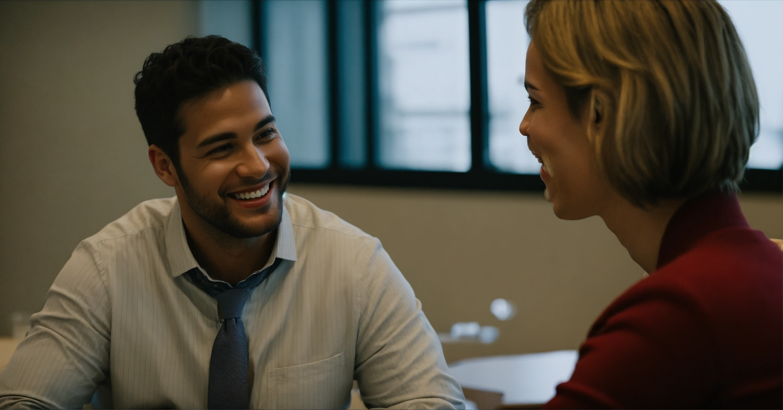 Lexica A high definition real life photograph of 2 people in their 30