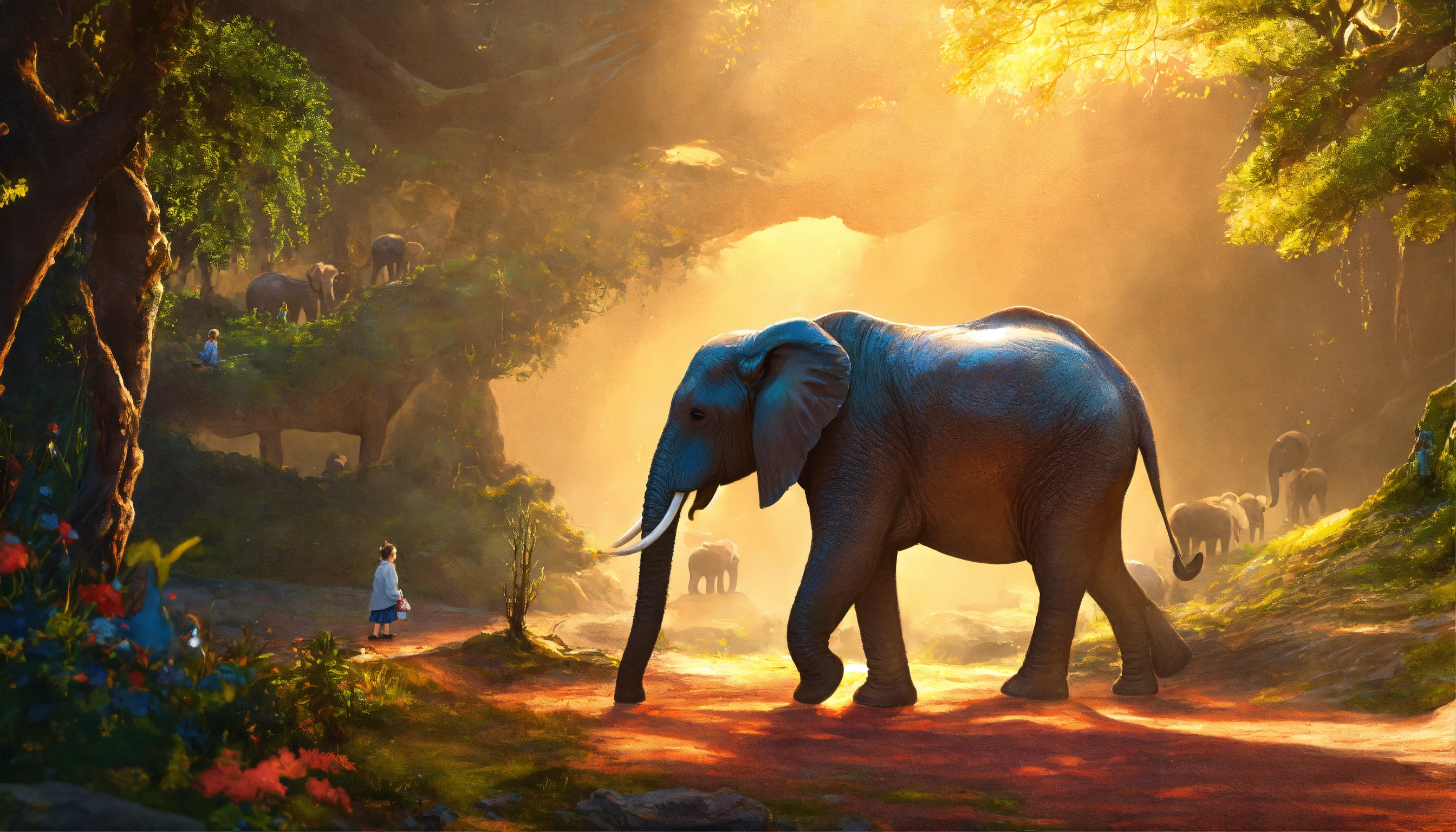 Lexica - Había una vez un pequeño elefante llamado Max desde su ...