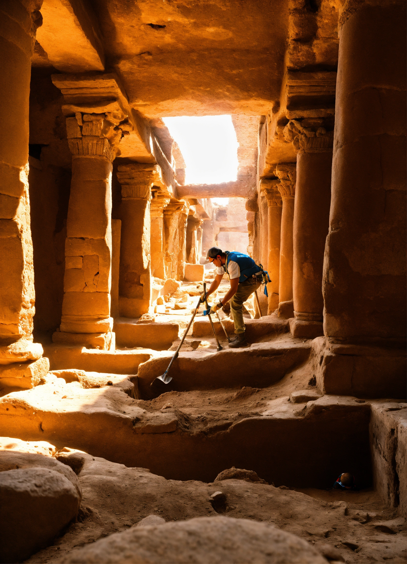 Lexica - Archaeologists excavating in the ancient city