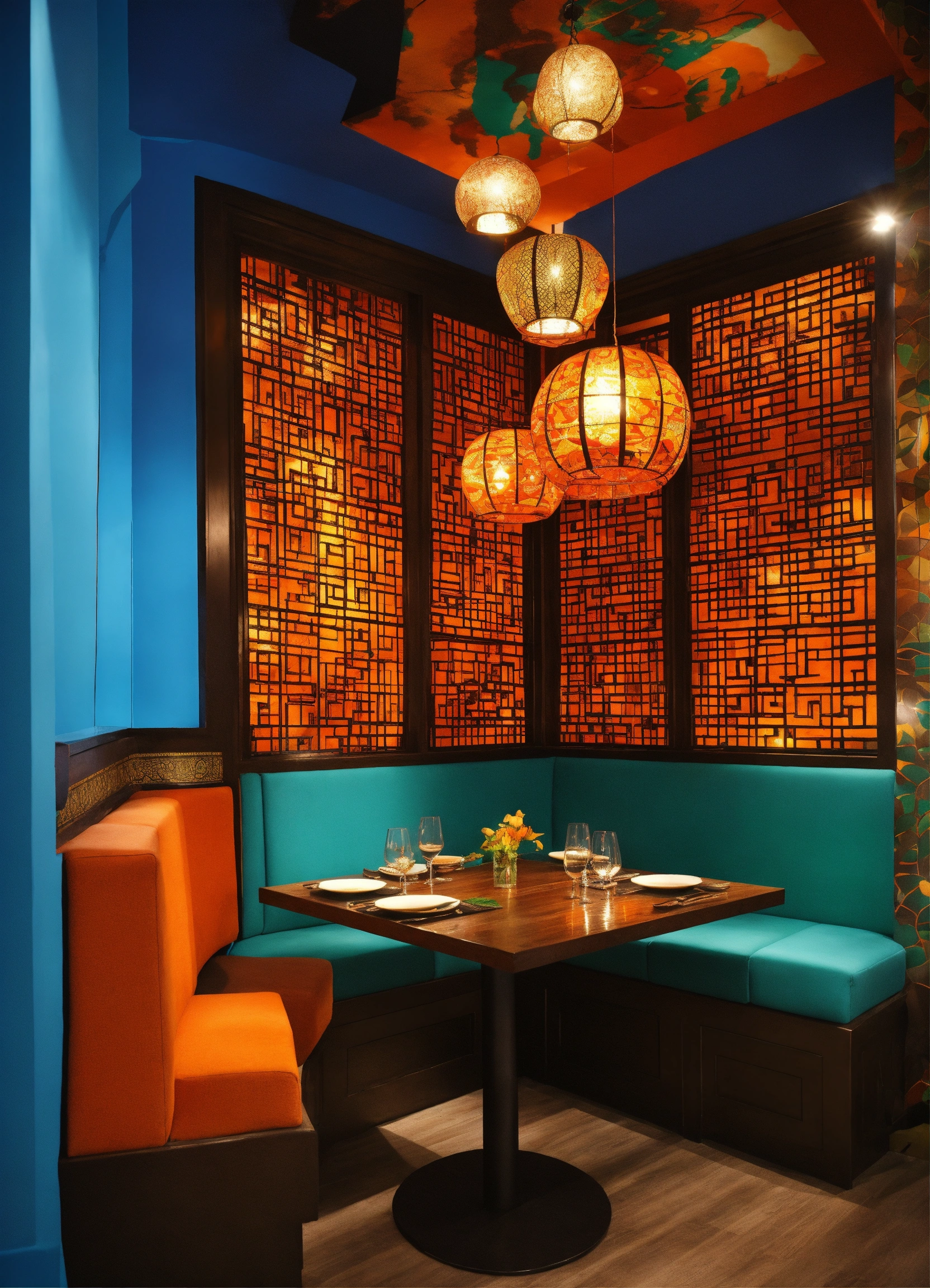 Lexica - Design a front prospective of a vibrant Indian restaurant ...