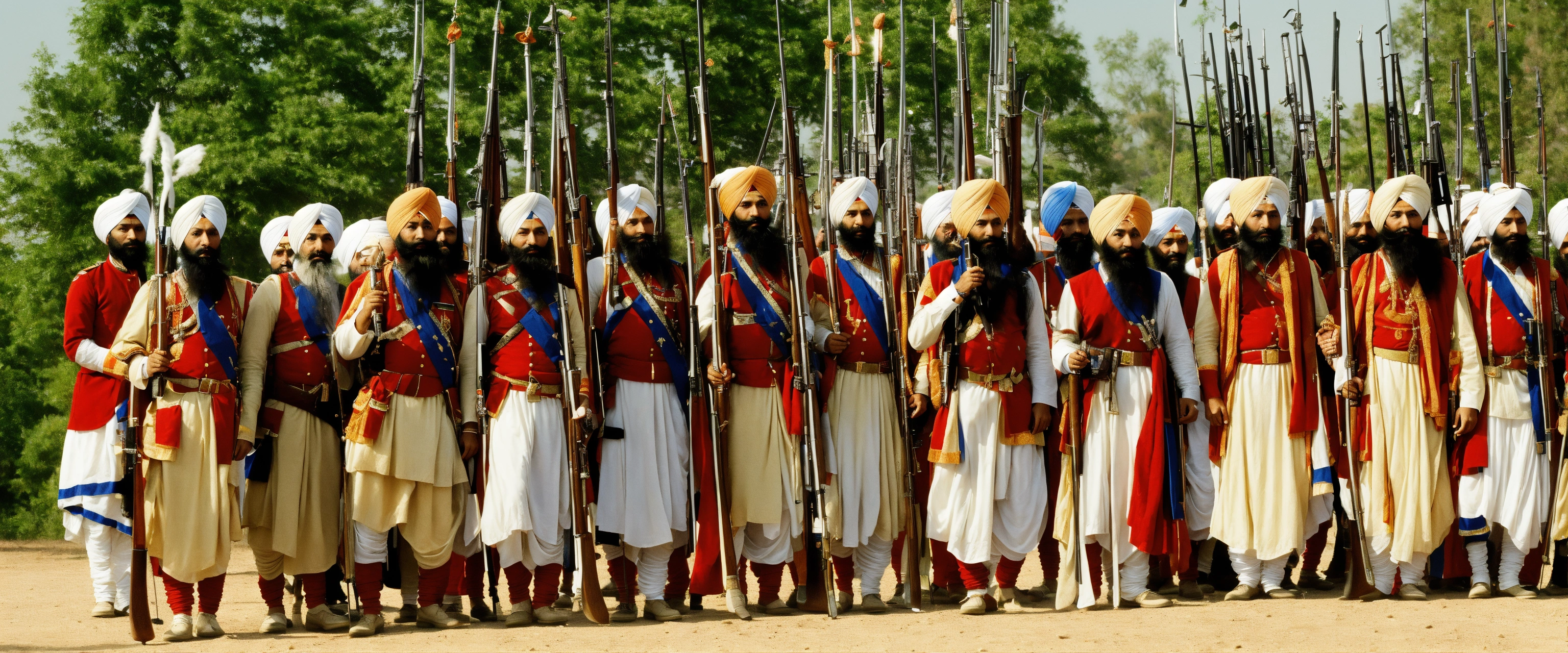 Lexica - Soldiers of the Sikh Empire with muskets