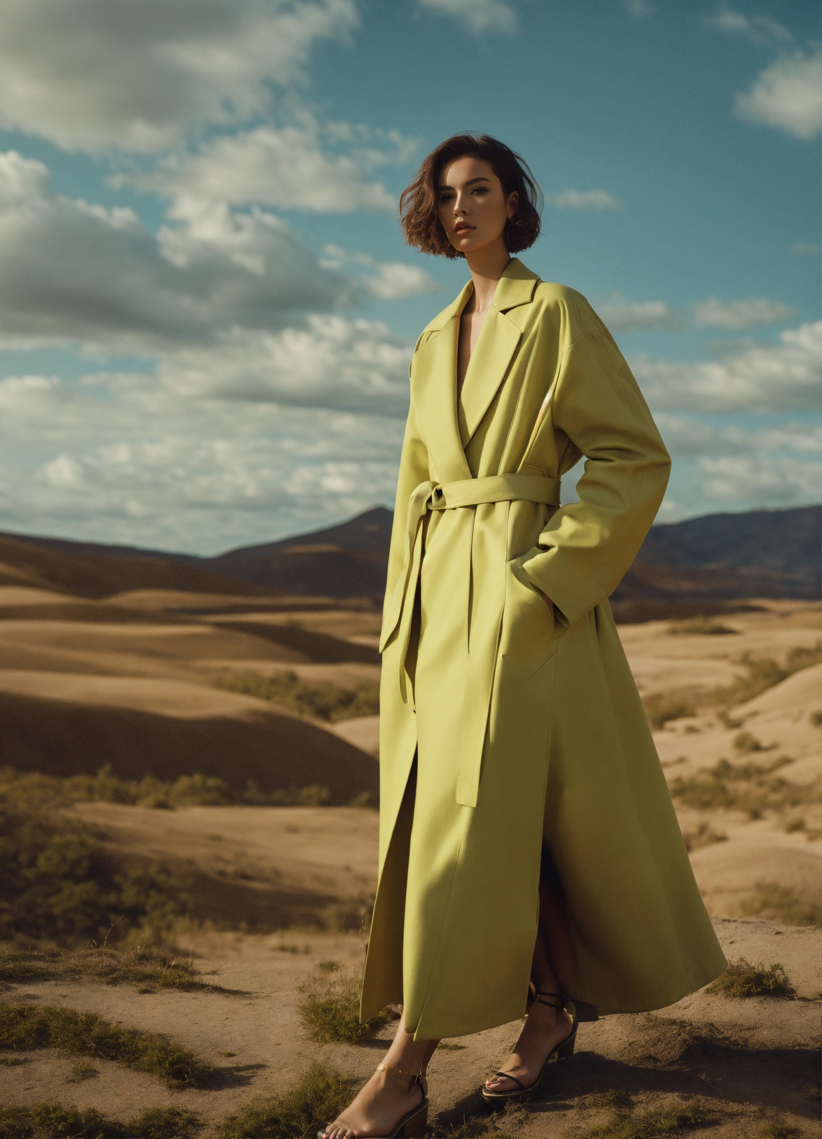 Lexica Ultra Hd Editorial Fashion Summer Wrapped Over Coat