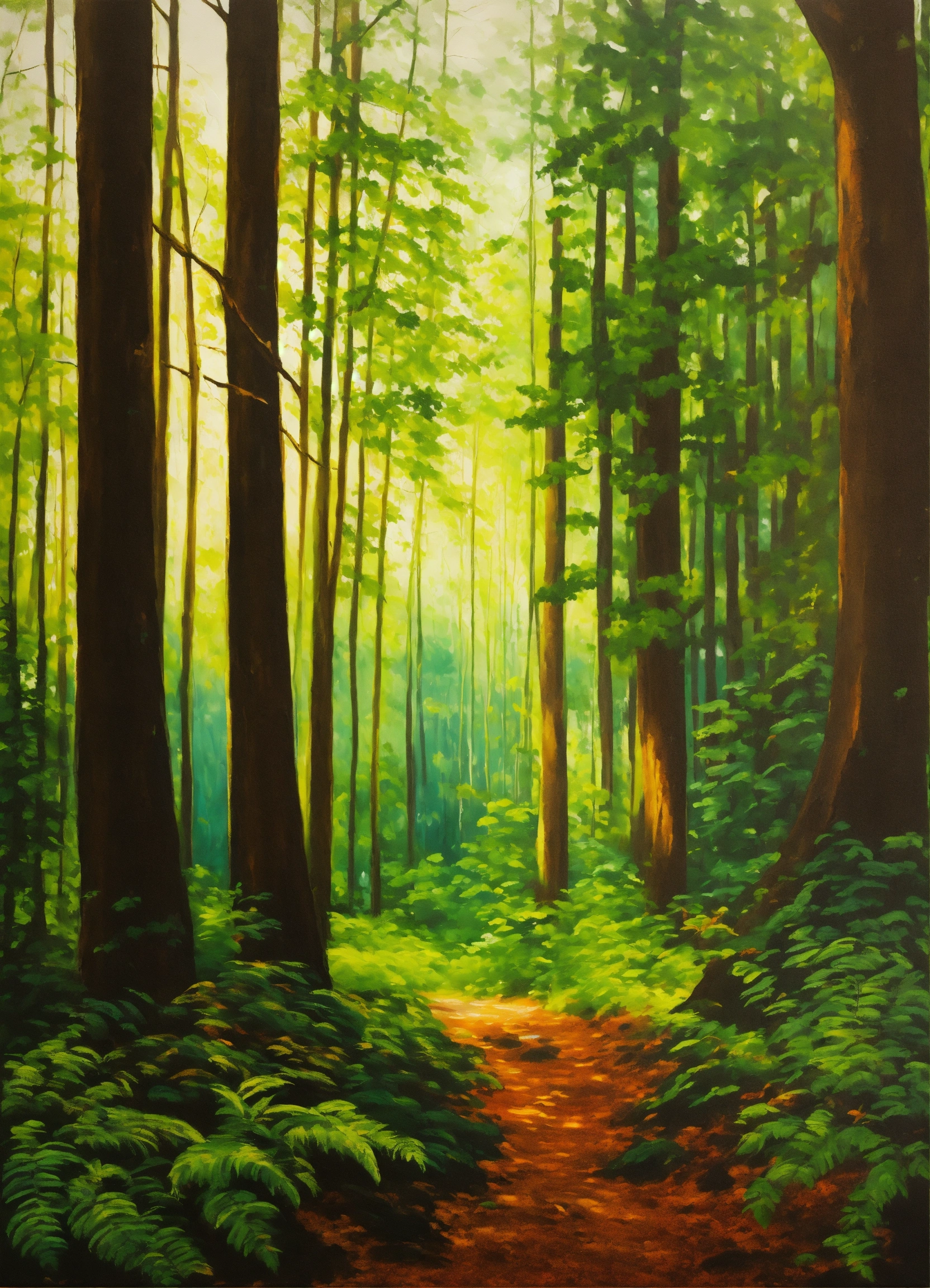 Lexica - Painting of a forest