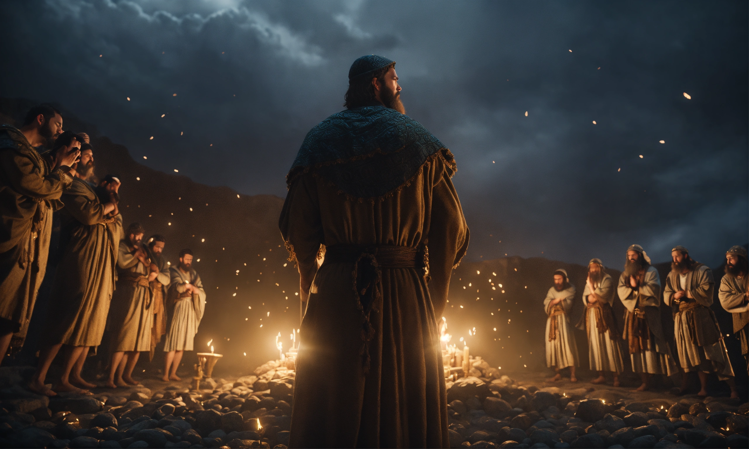 Lexica - Biblical story of Noah praying to God, insanely detailed and ...