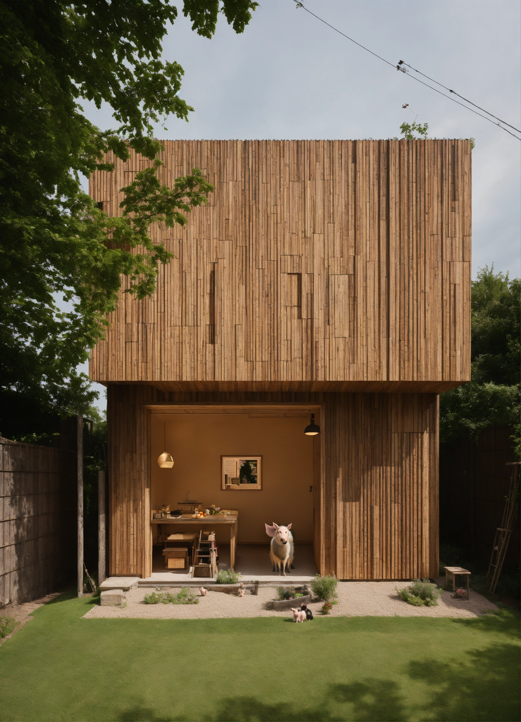 Lexica - The Three Little Pigs architects built houses
