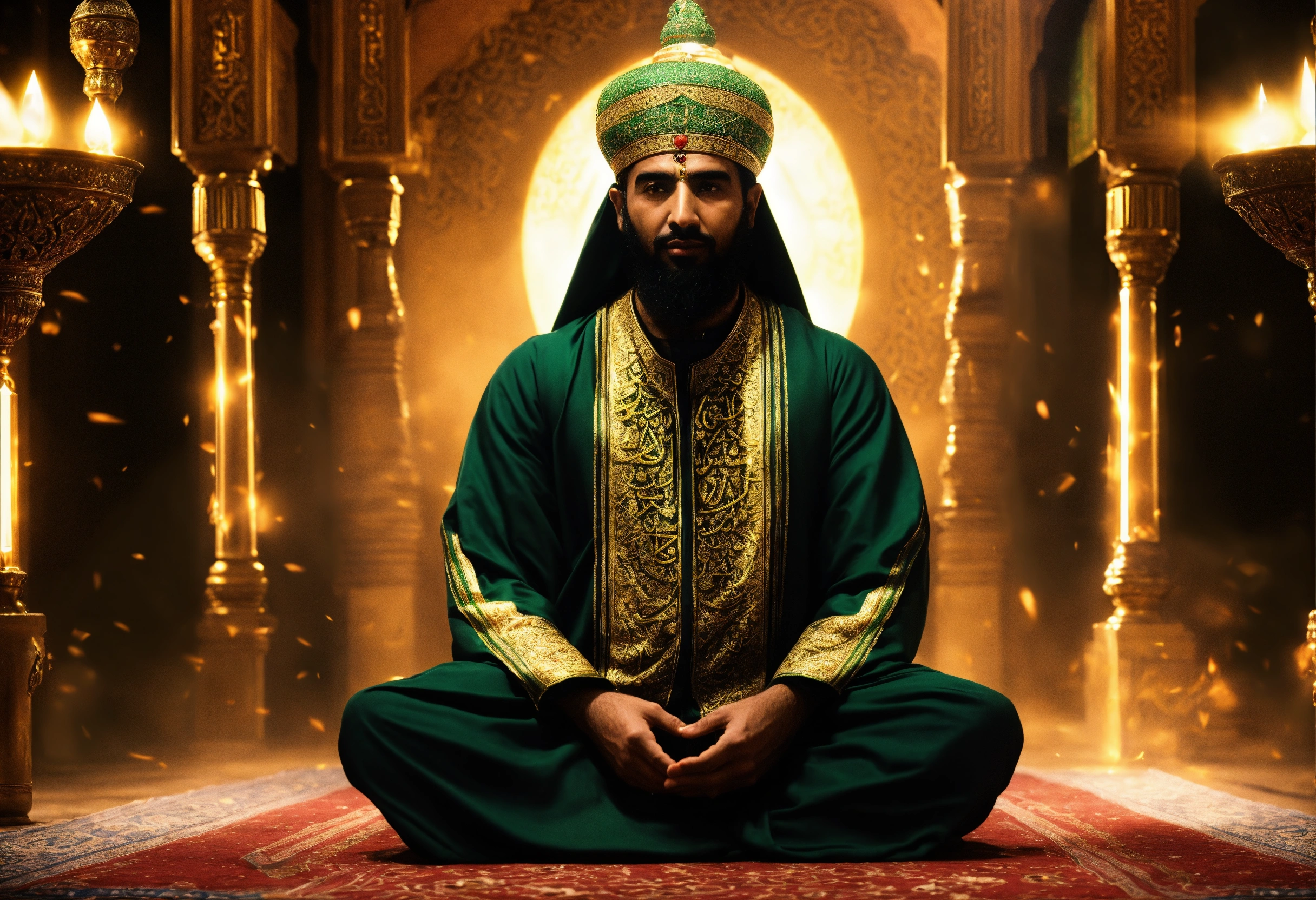 Lexica - Create a video scene showcasing Imam Jafar Sadiq (peace be ...