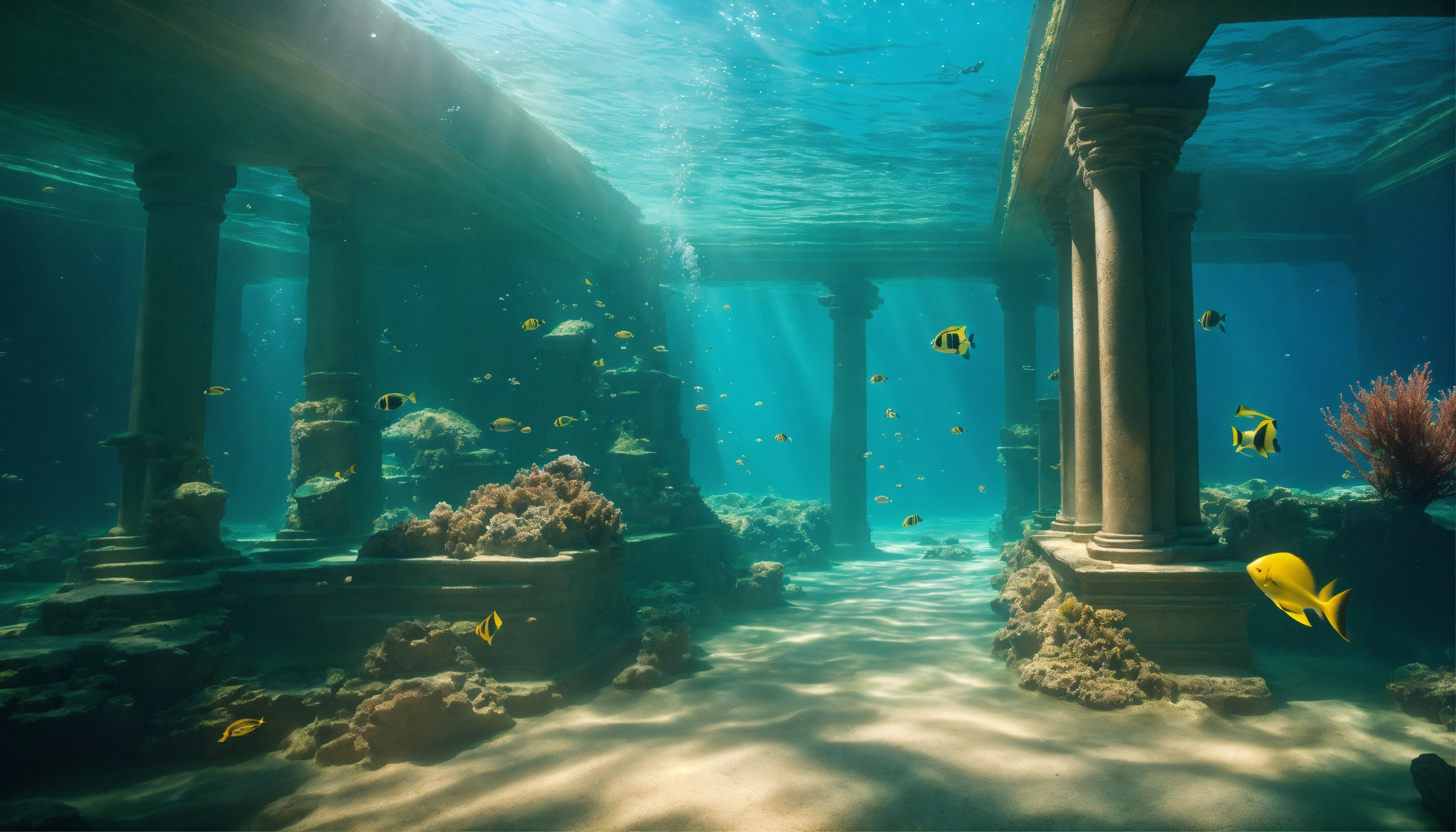 Lexica - Atlantis underwater exploration real photo cinematic realistic ...
