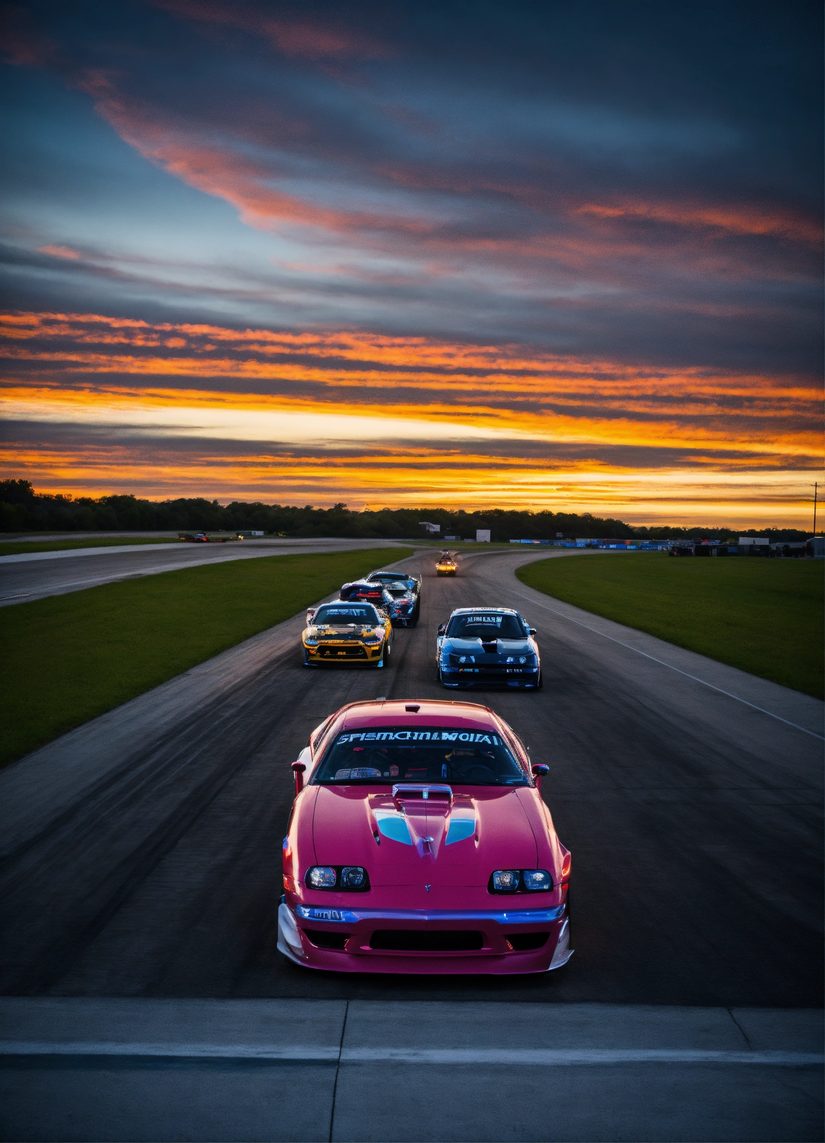 Lexica - Dramatic night sky drag race
