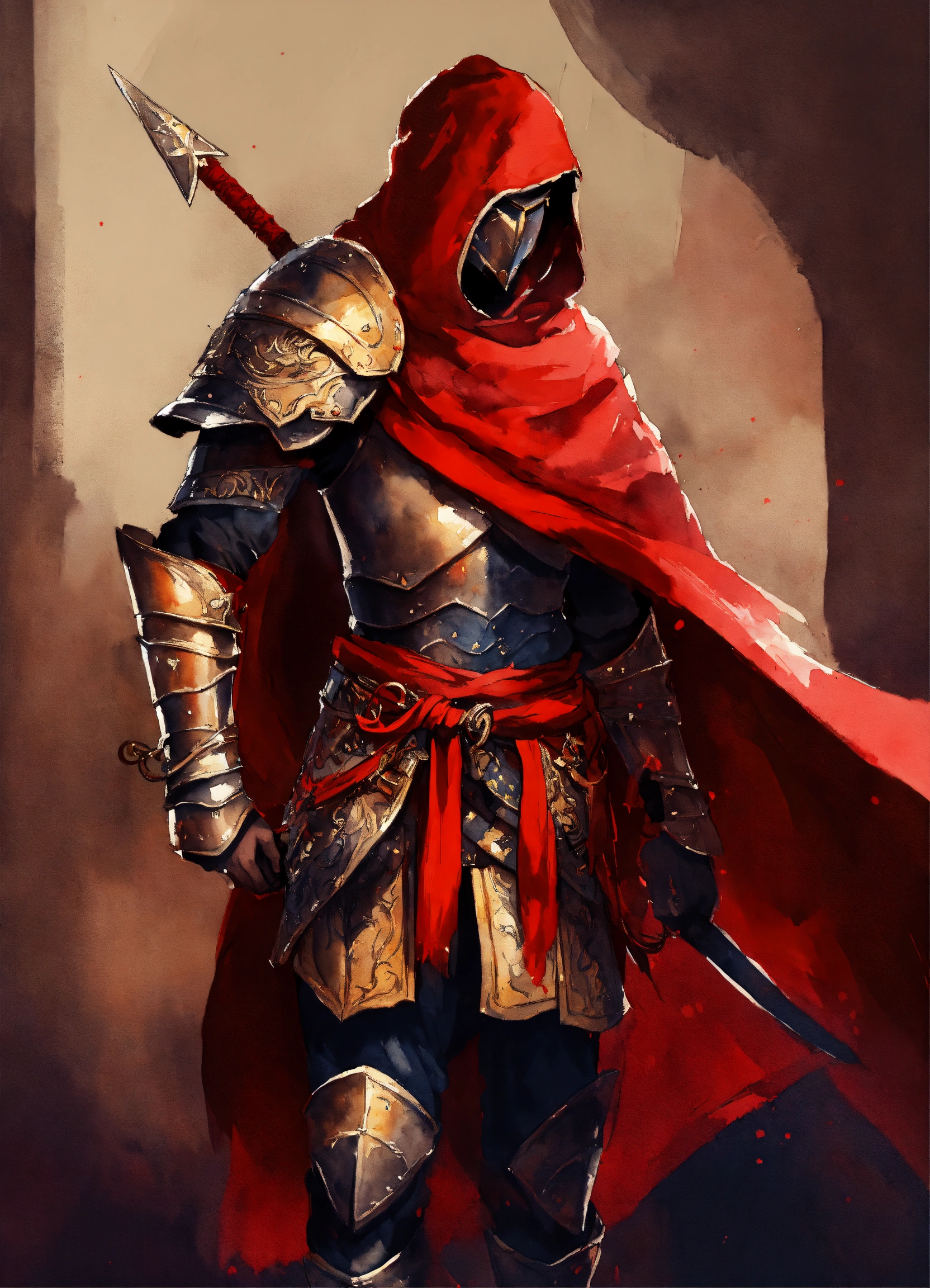Lexica - A medieval fantasy warrior from the Desert, cheap armour with ...