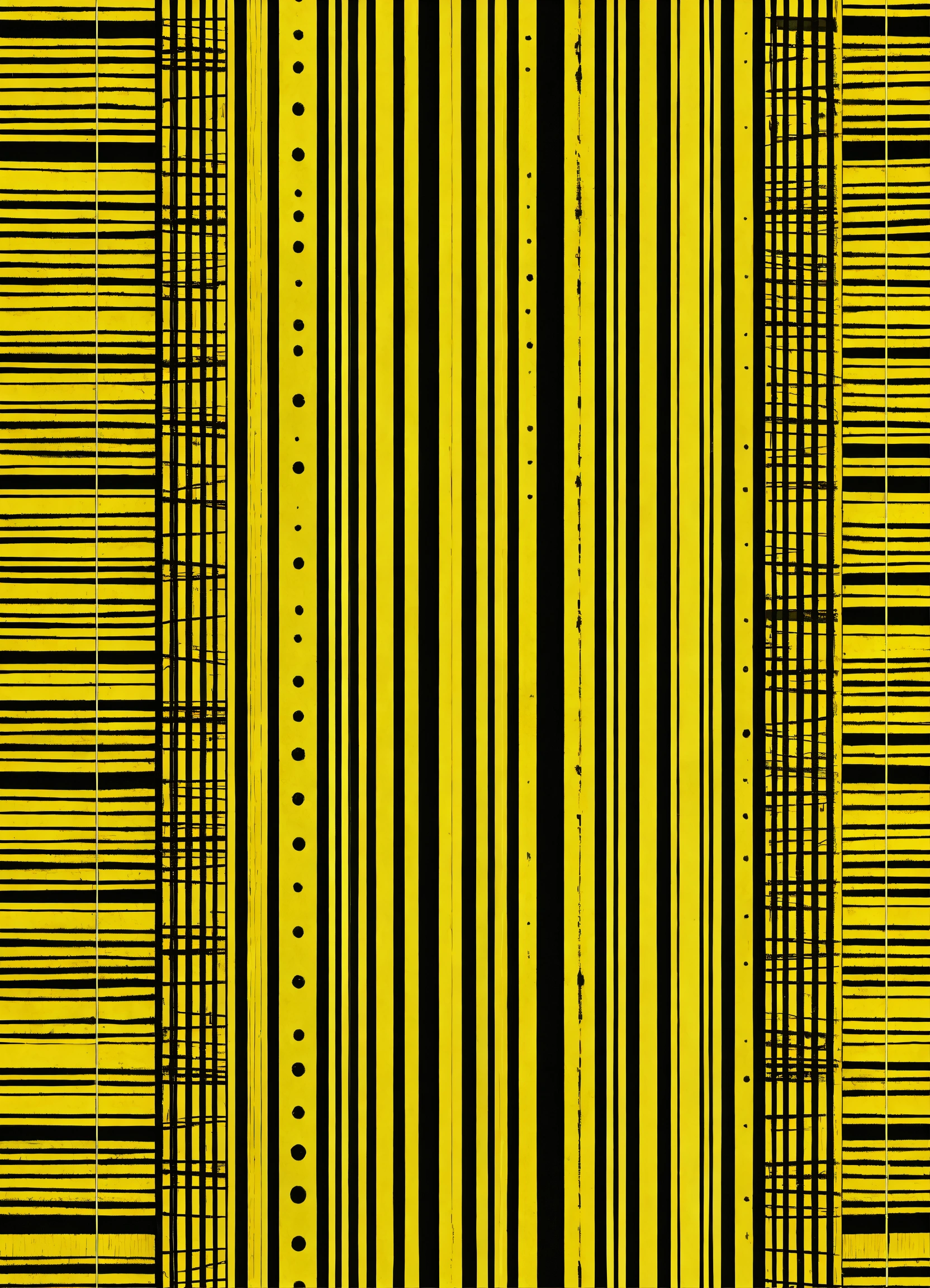 Lexica - Bande verticale jaune et noir pattern