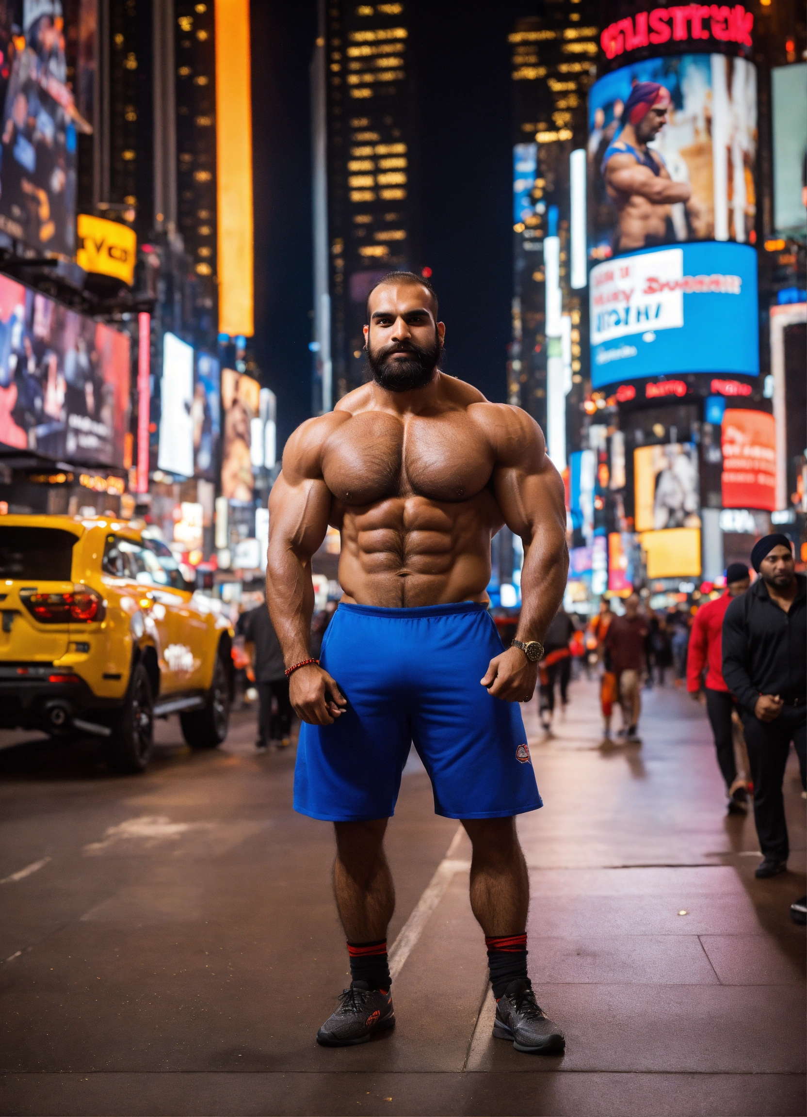 Lexica - 30-year-old hairy man with big muscles, Varinder Singh Ghuman ...