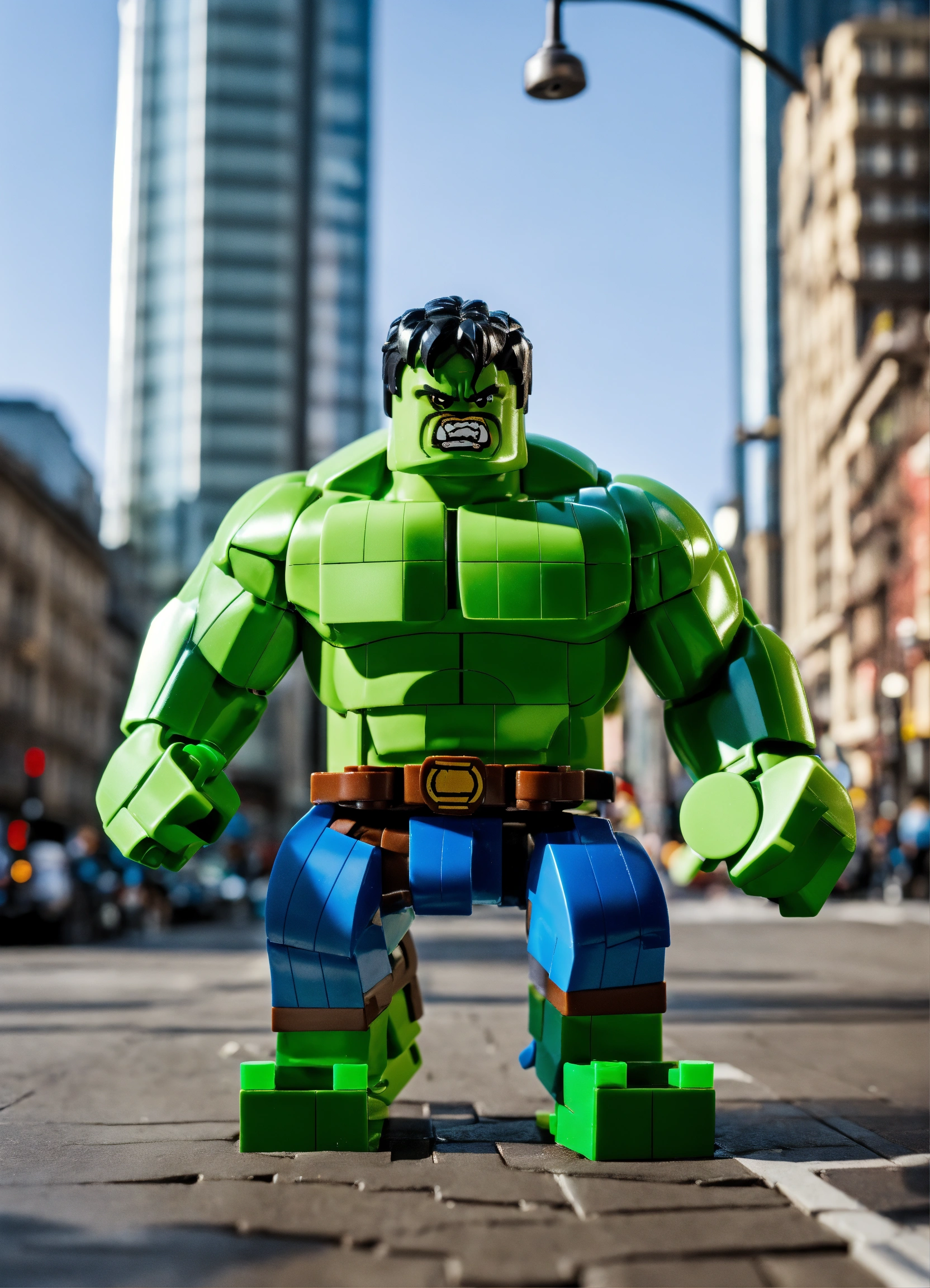 Lexica Lego hulk 8k papular lego in the city